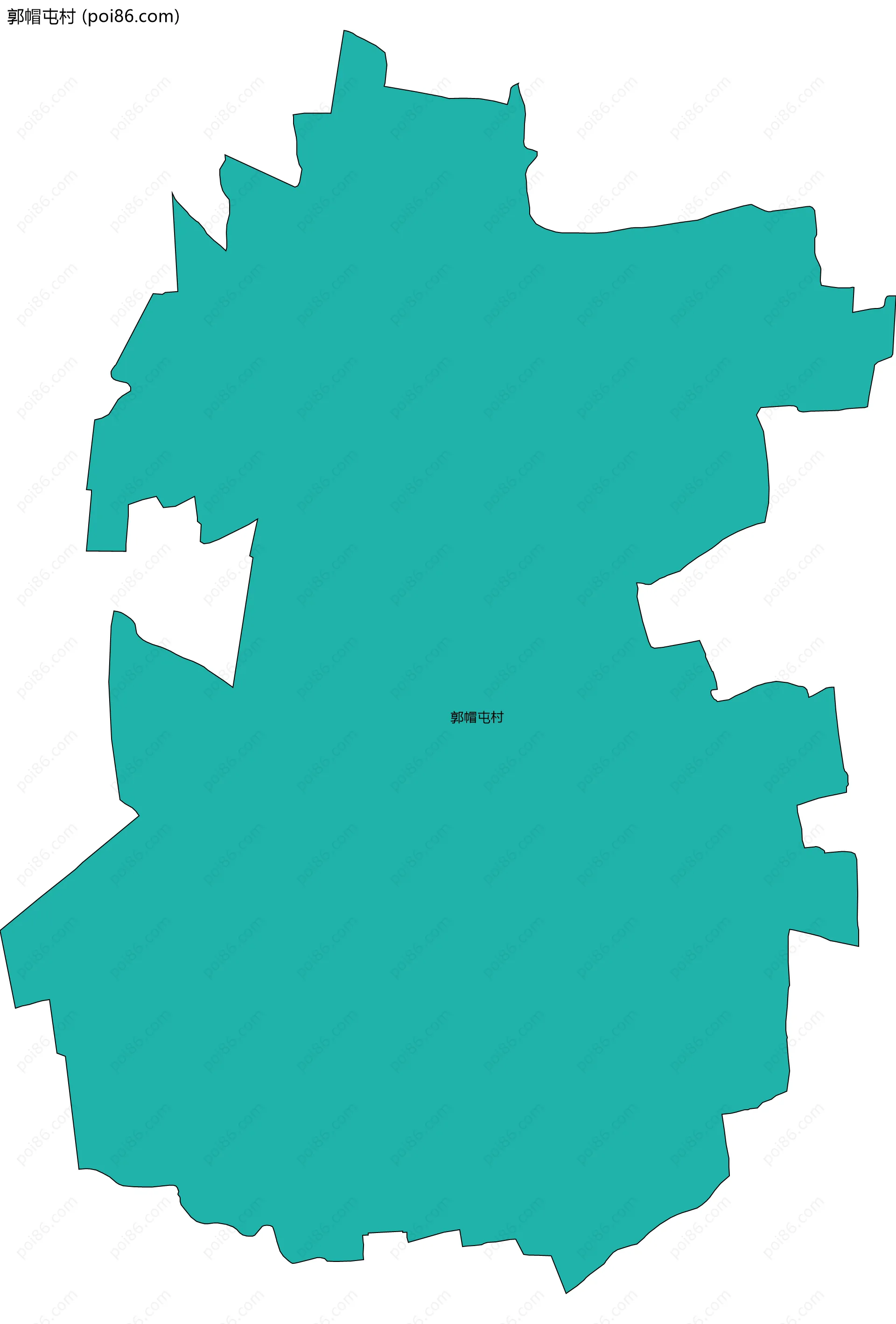 郭帽屯村边界地图