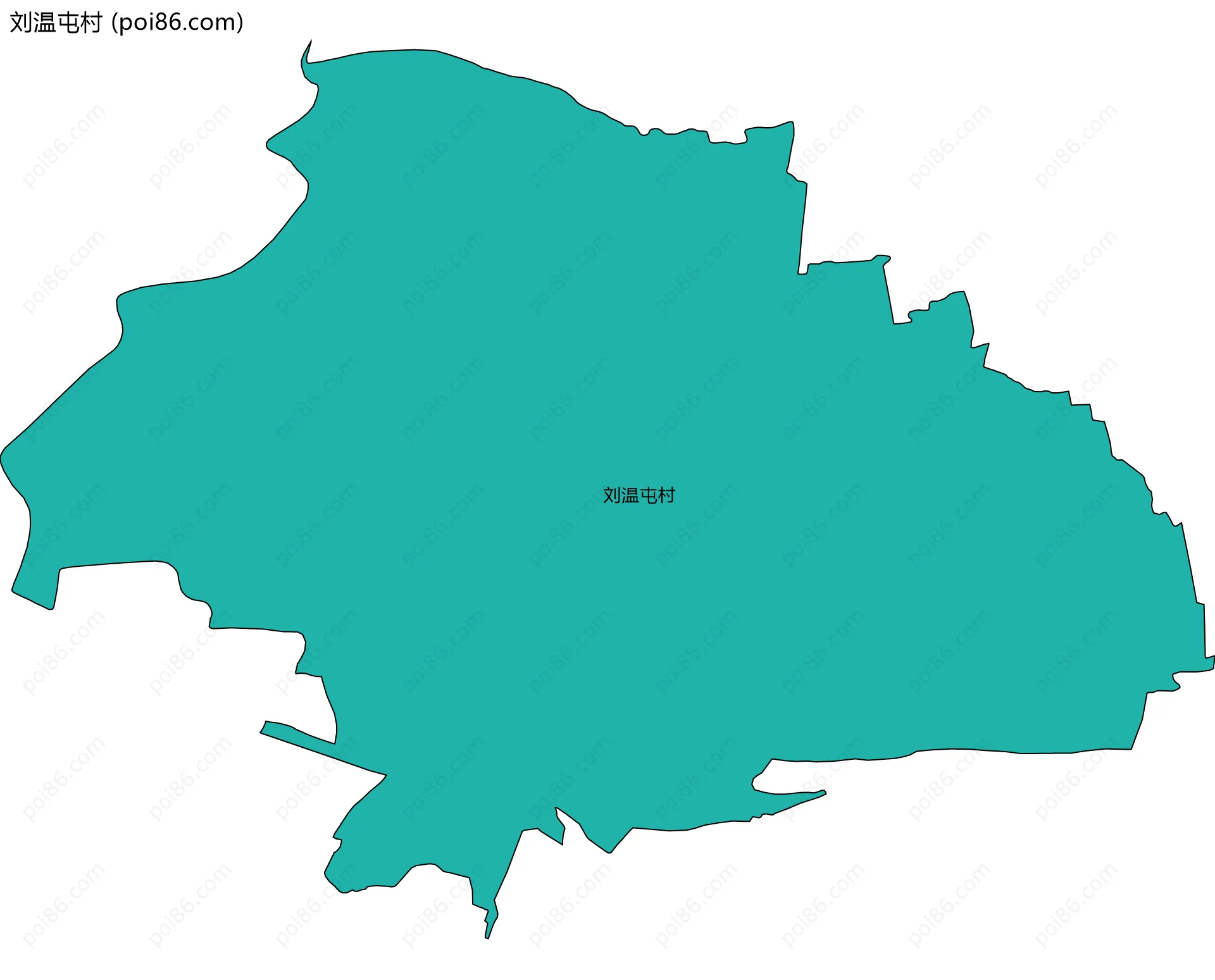 刘温屯村边界地图