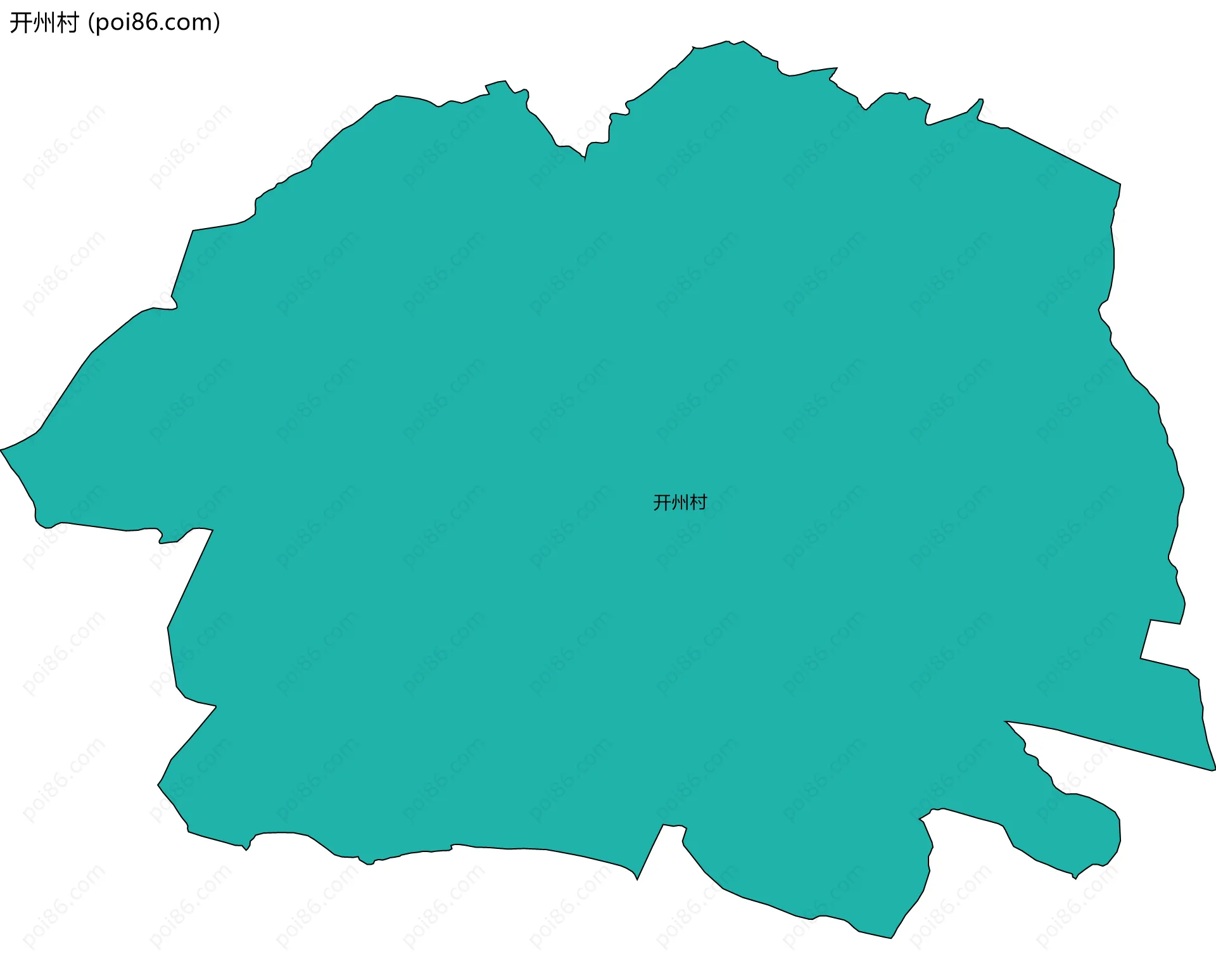 开州村边界地图
