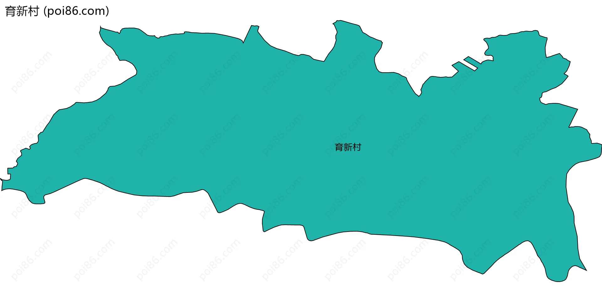 育新村边界地图