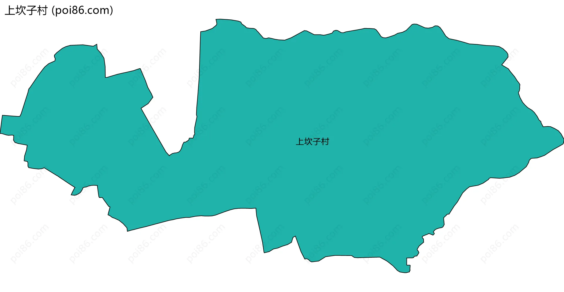 上坎子村边界地图