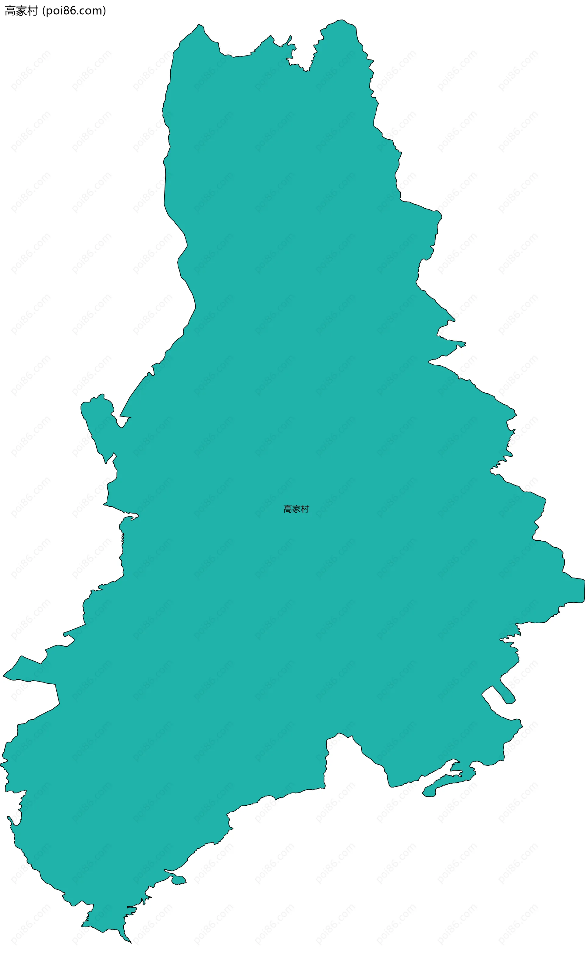 高家村边界地图