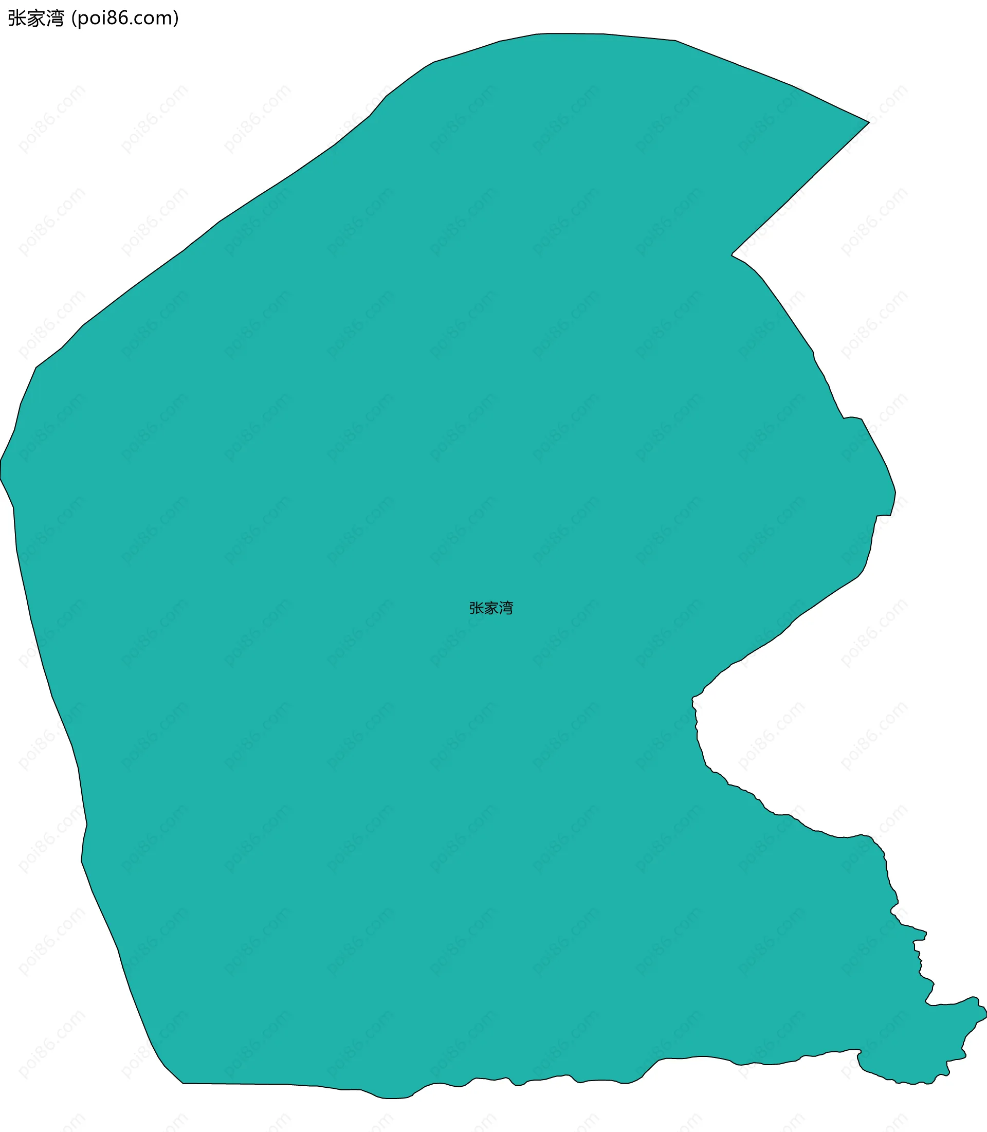 张家湾边界地图