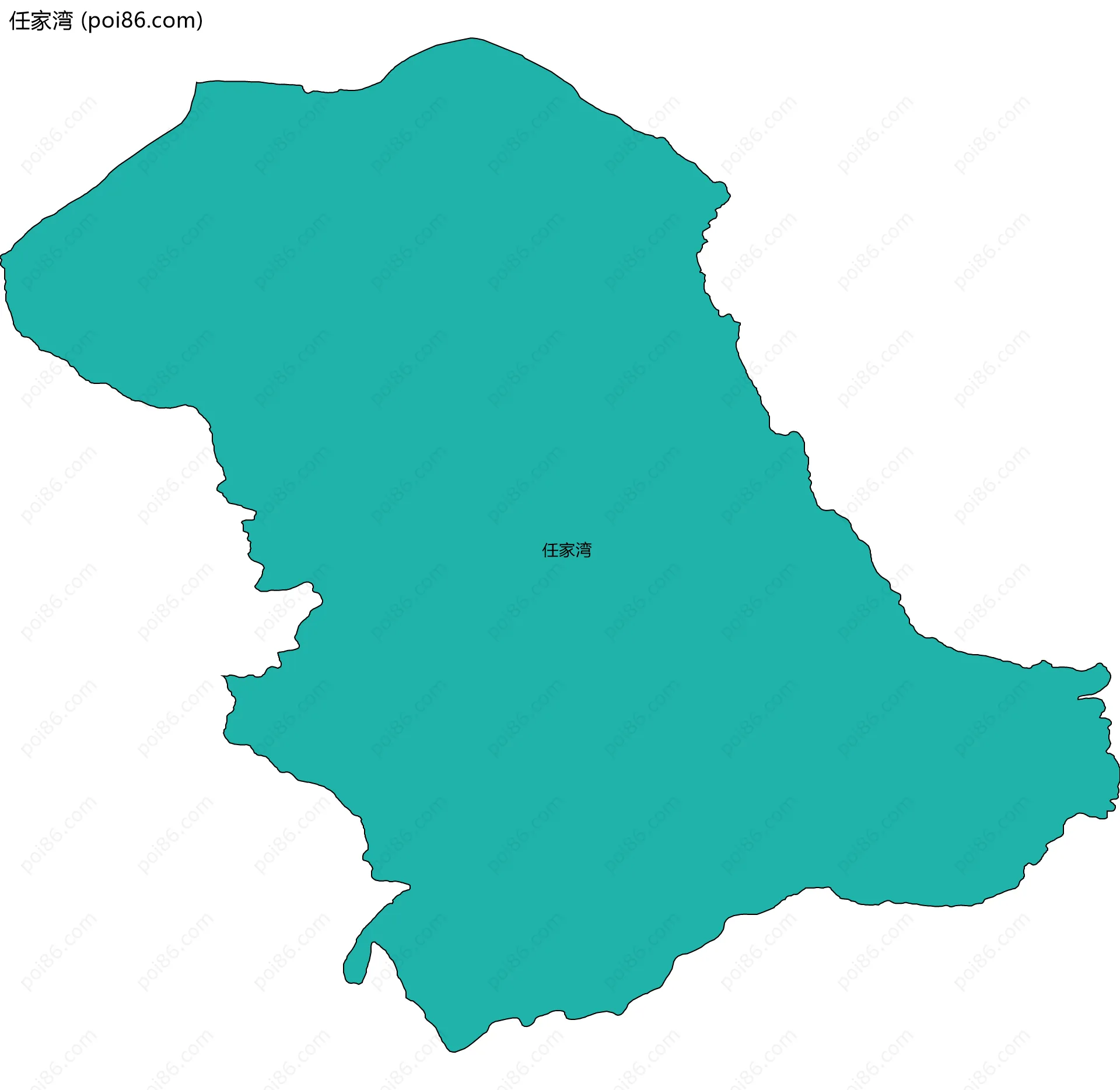 任家湾边界地图