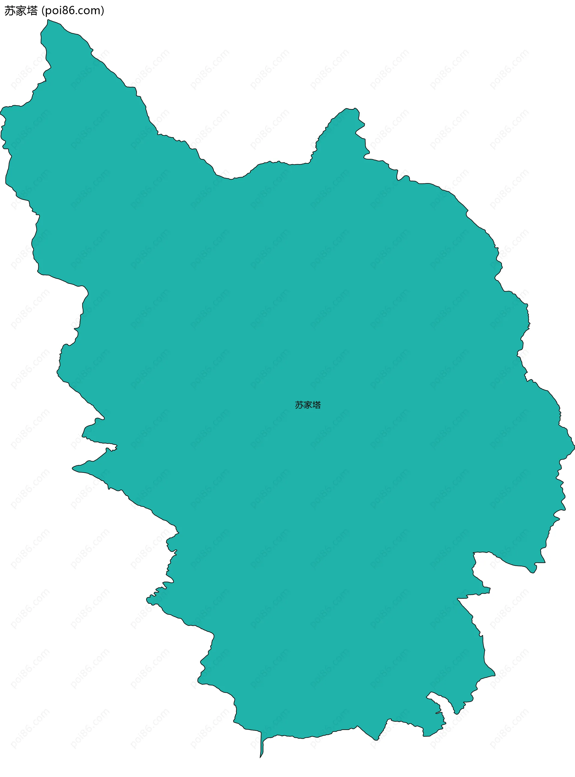 苏家塔边界地图