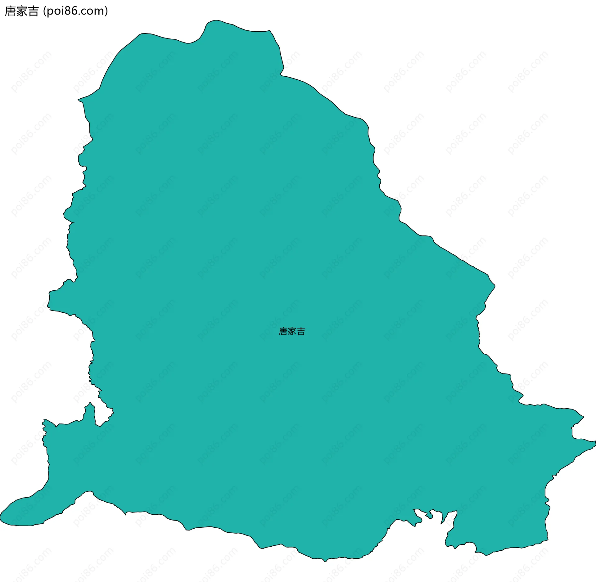 唐家吉边界地图