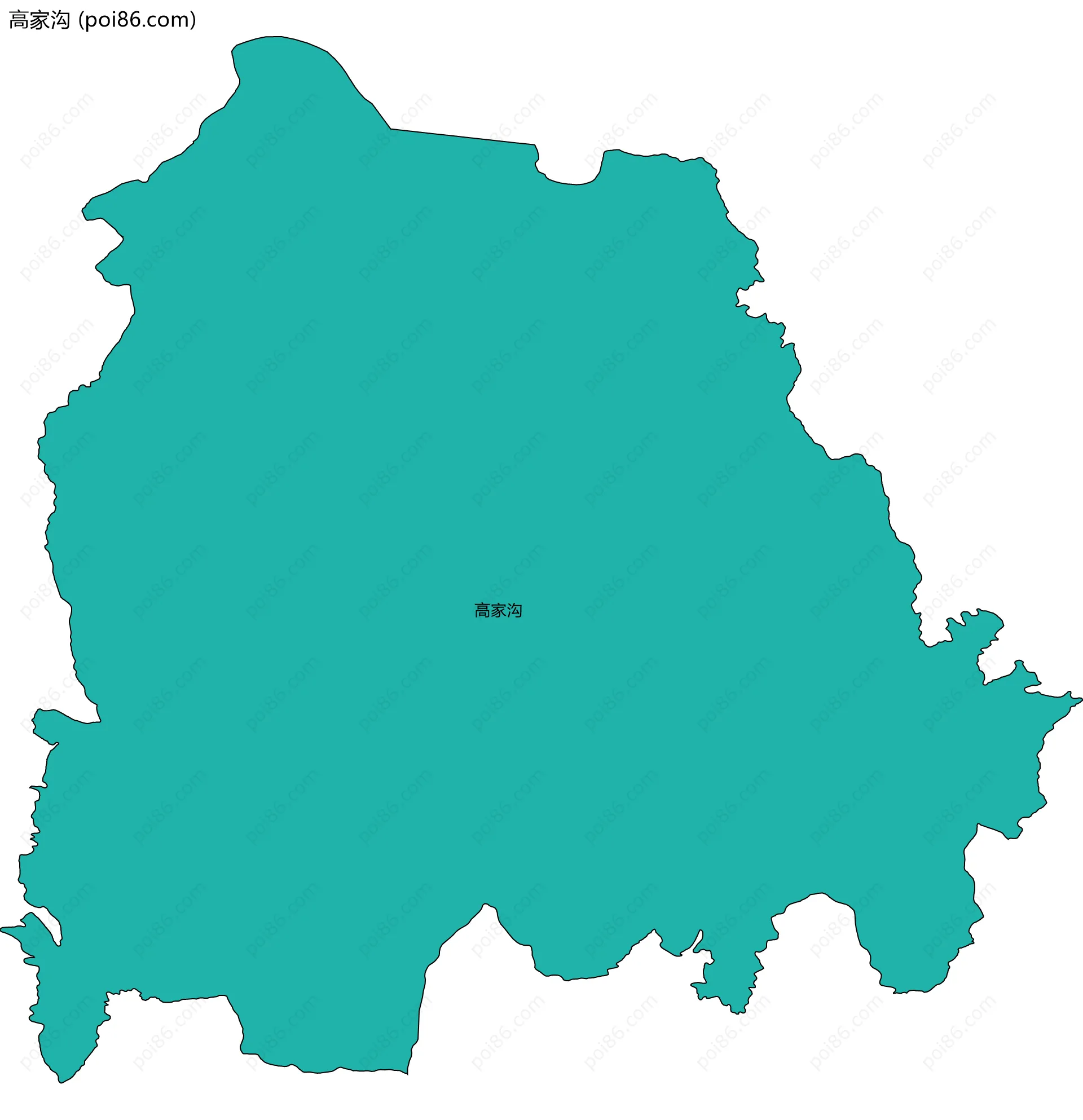 高家沟边界地图