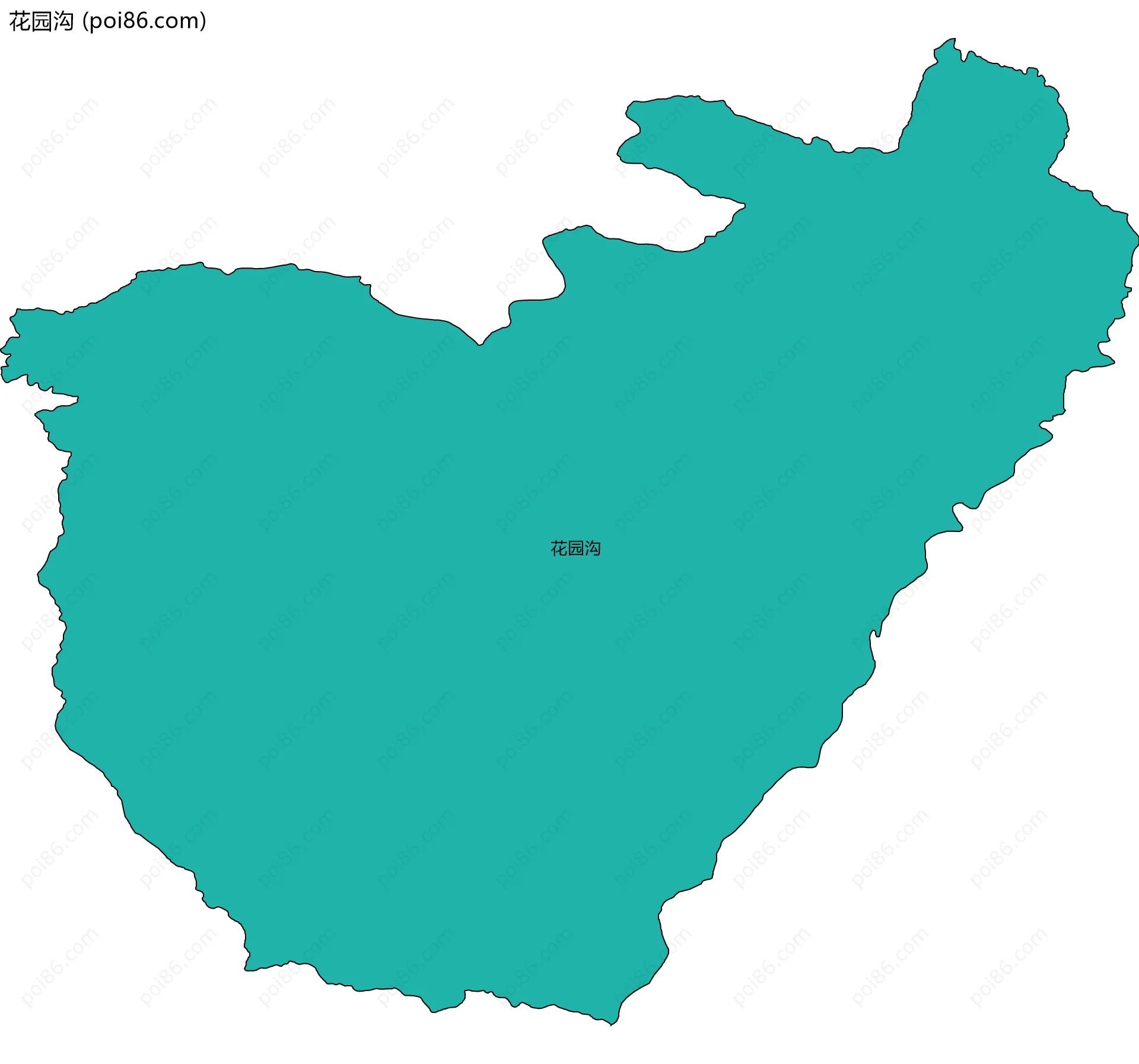 花园沟边界地图