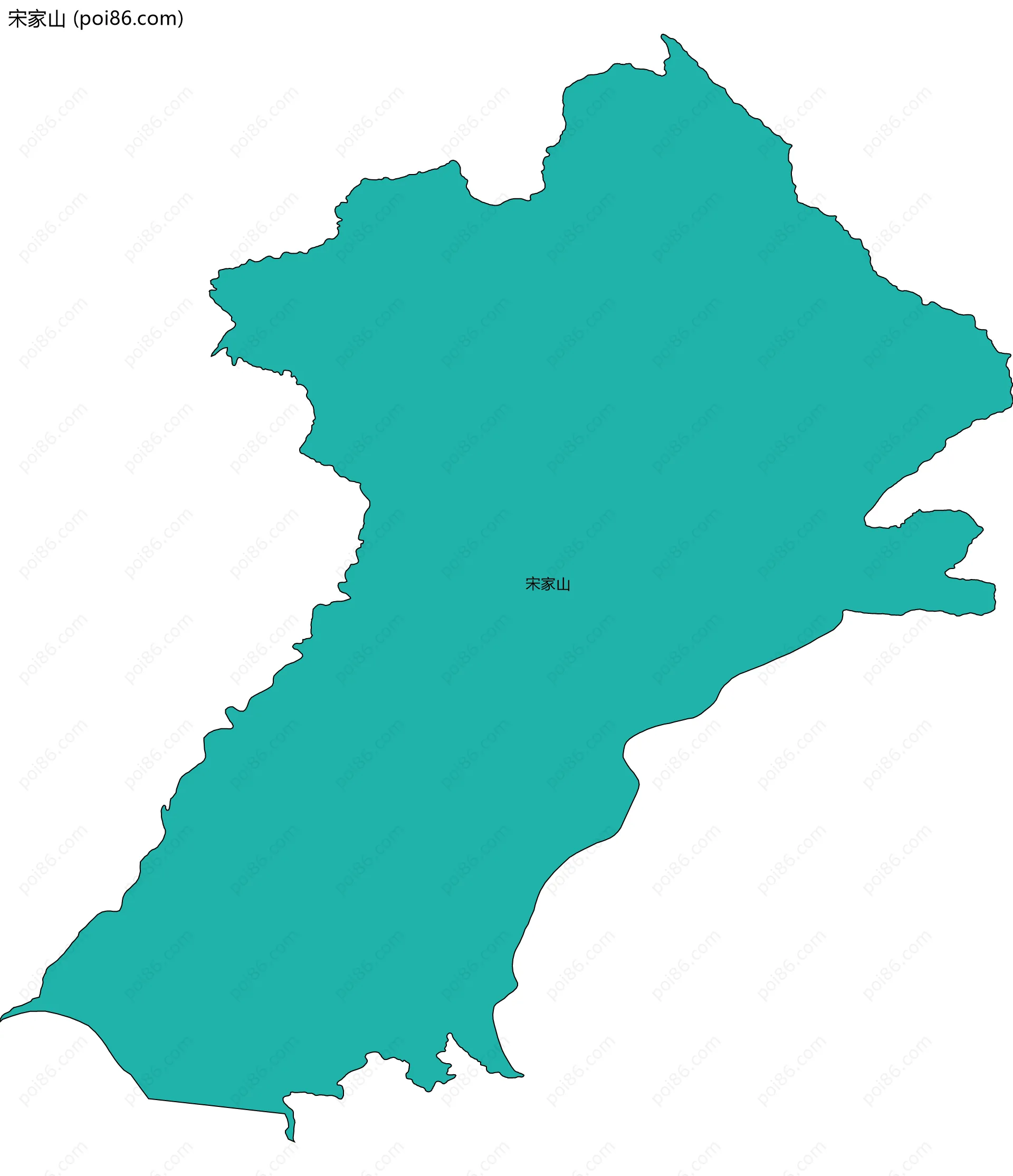 宋家山边界地图