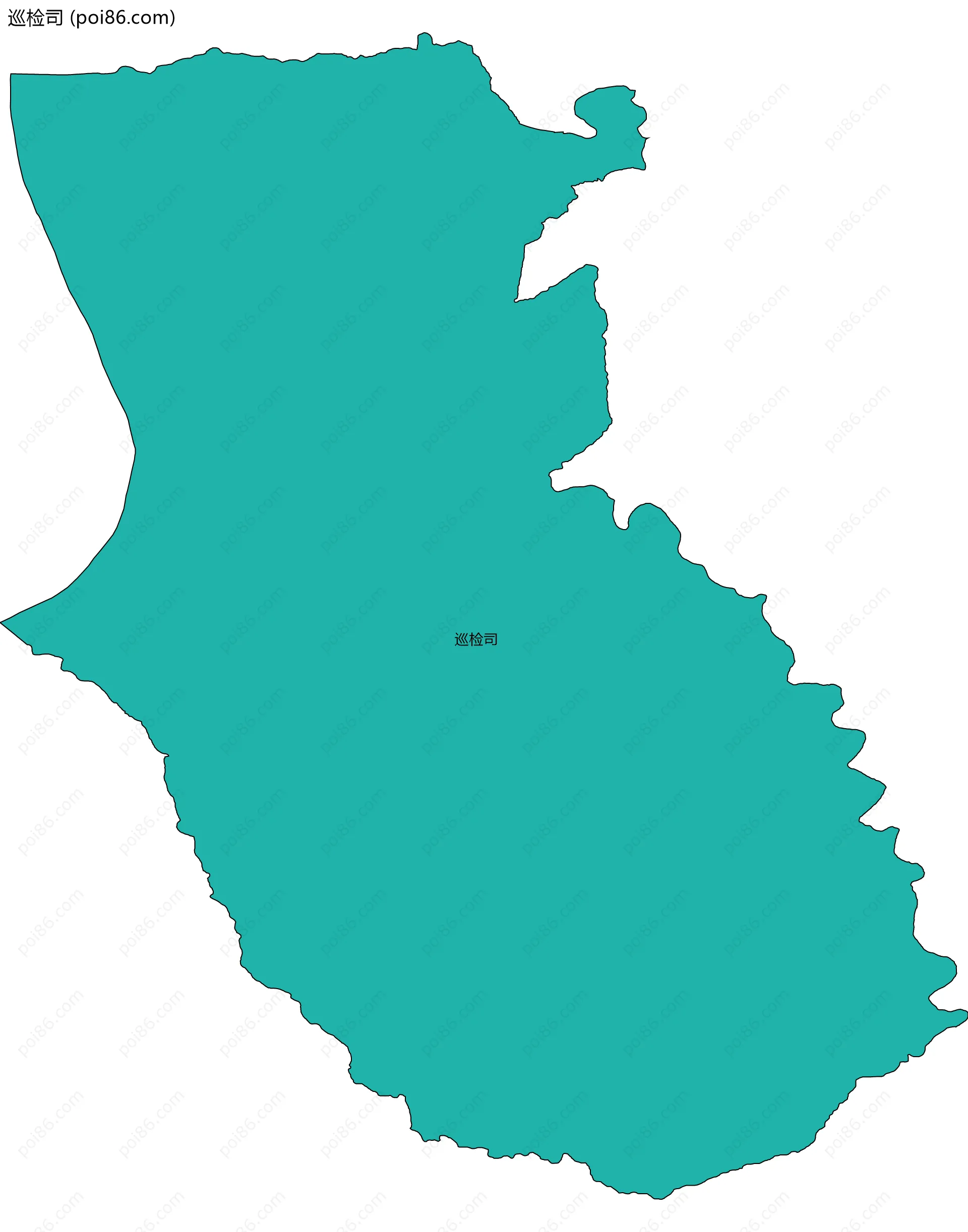 巡检司边界地图