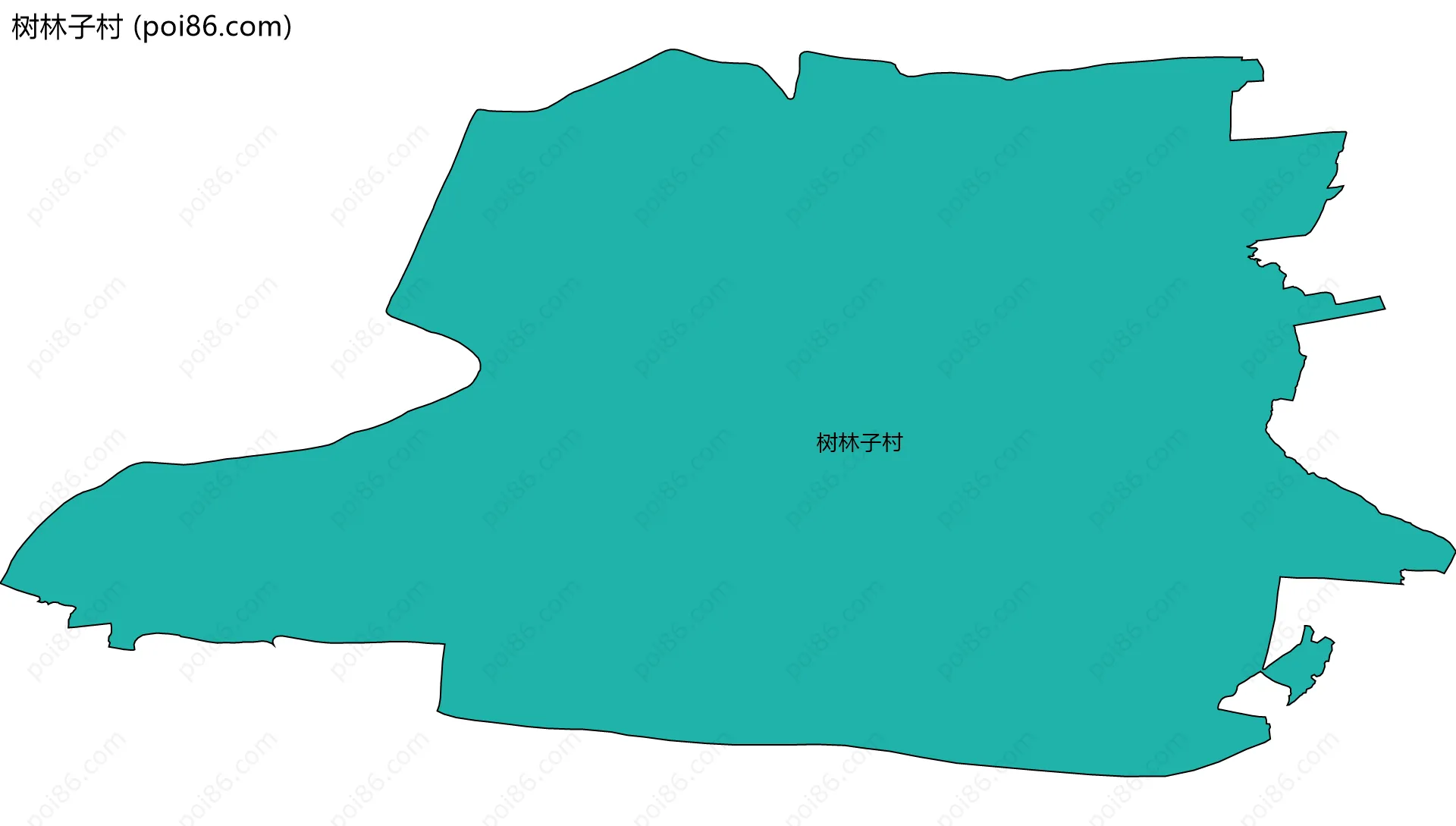 树林子村边界地图