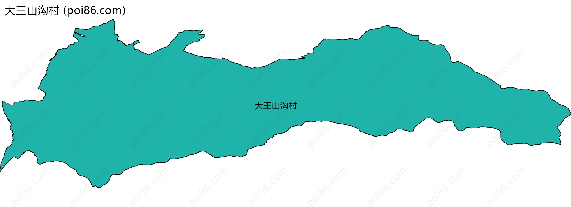 大王山沟村边界地图