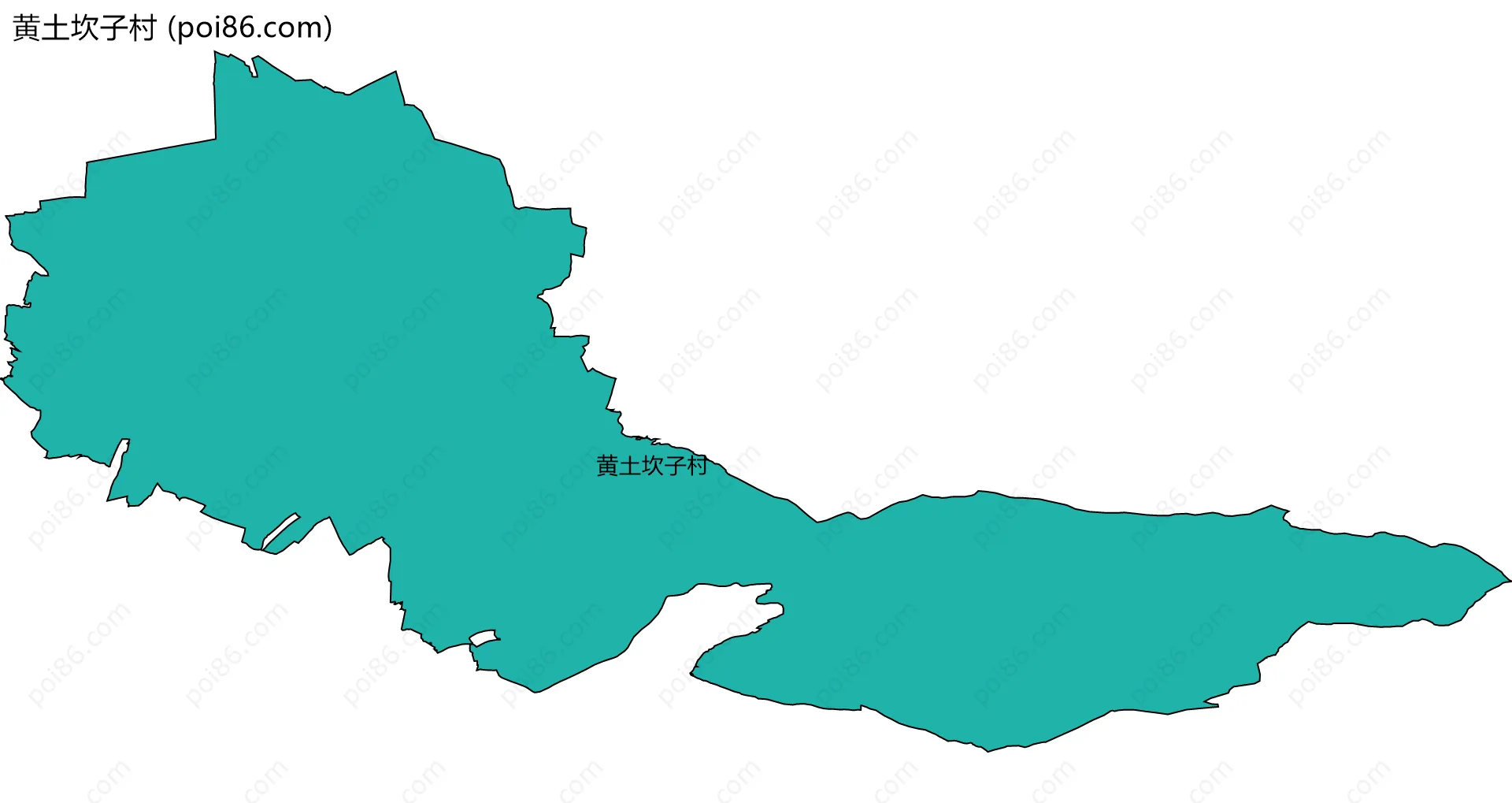 黄土坎子村边界地图