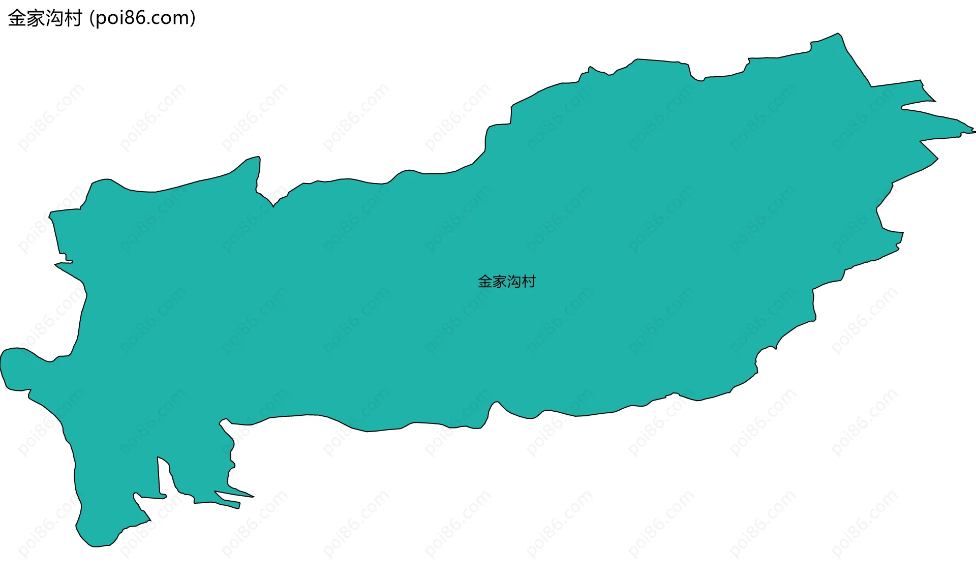 金家沟村边界地图