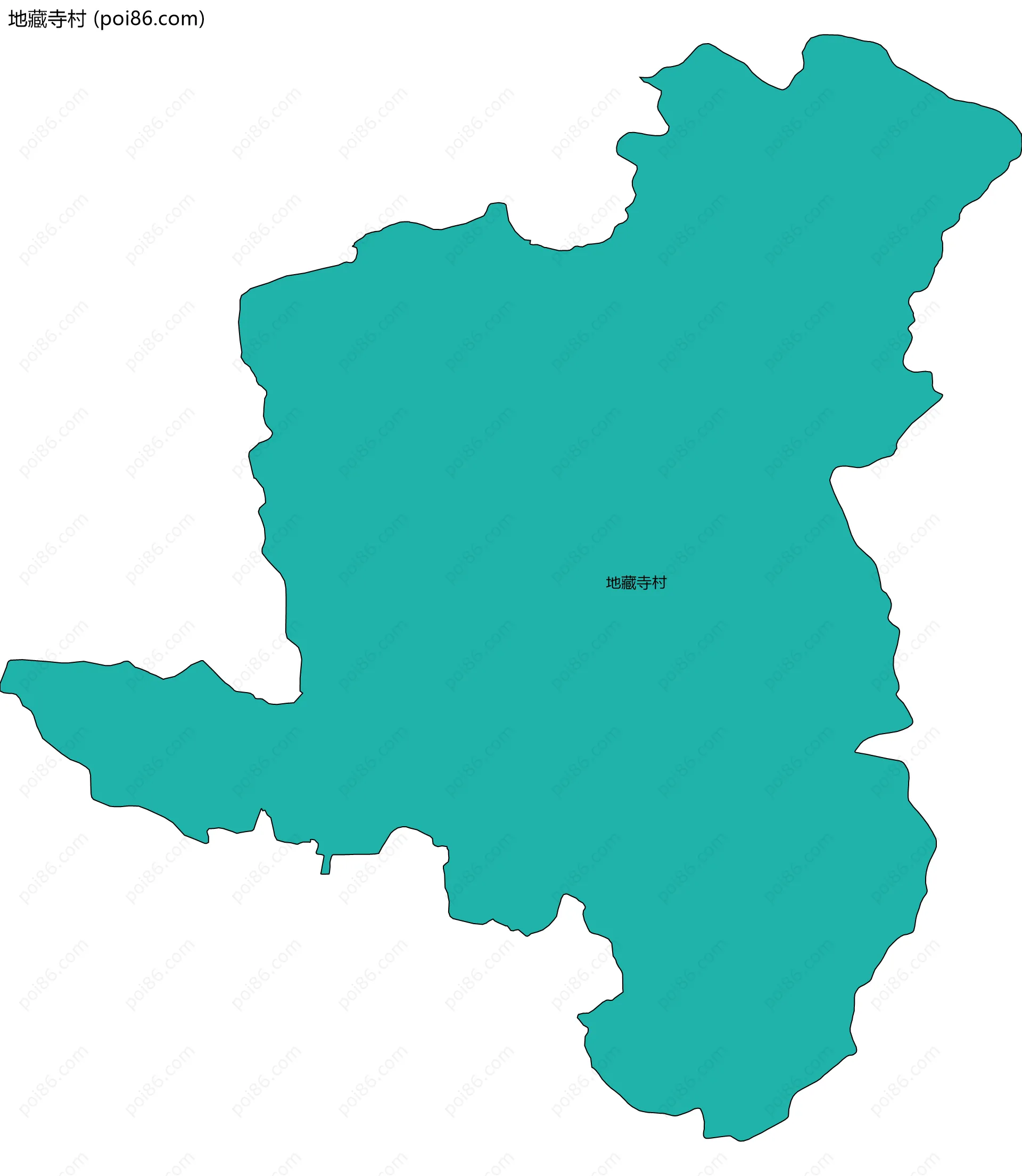地藏寺村边界地图