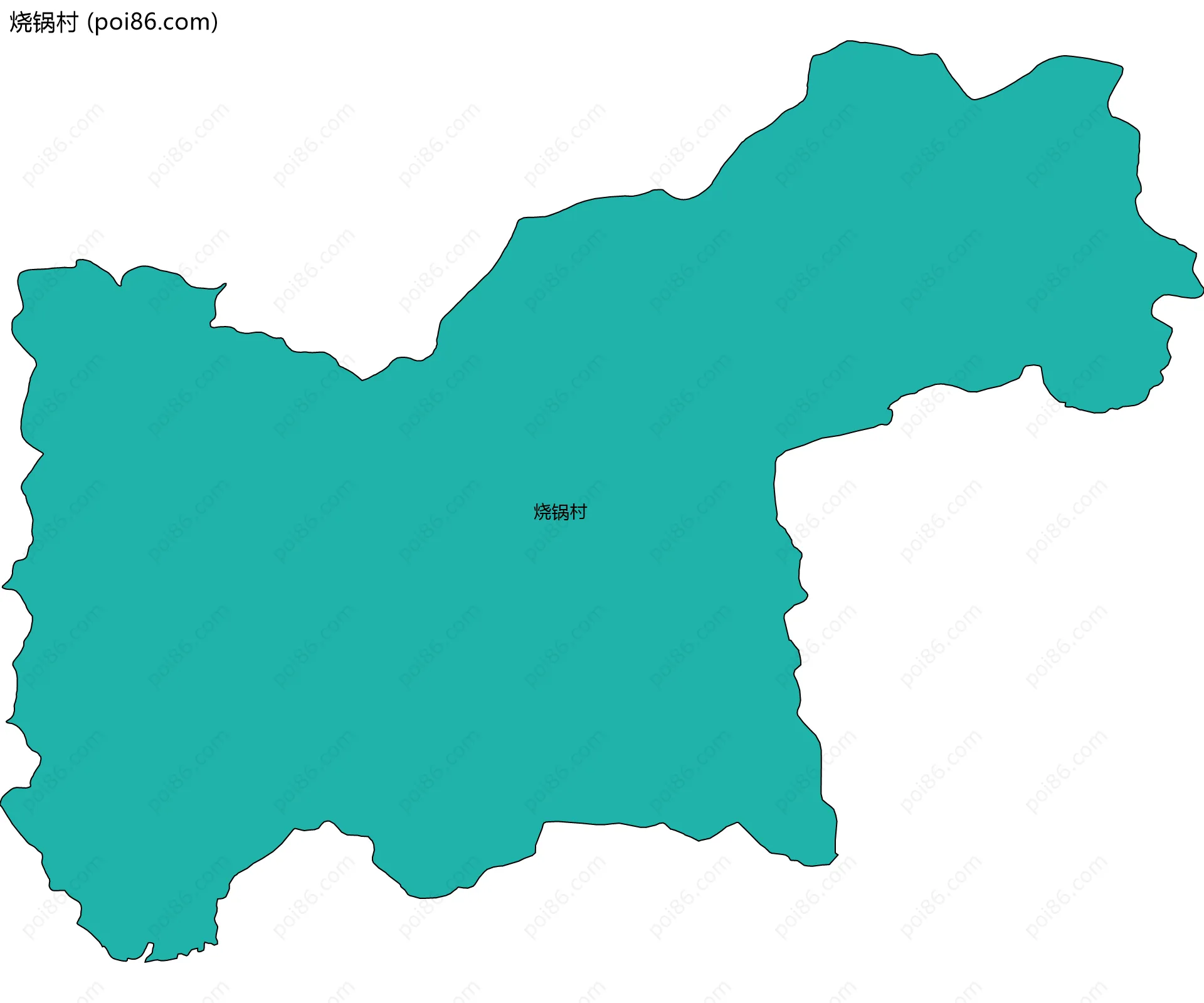 烧锅村边界地图