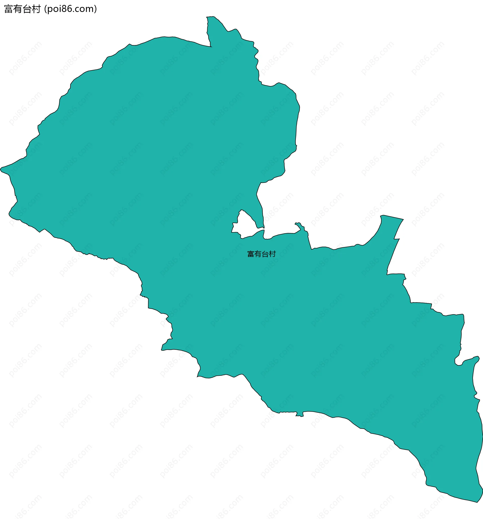 富有台村边界地图