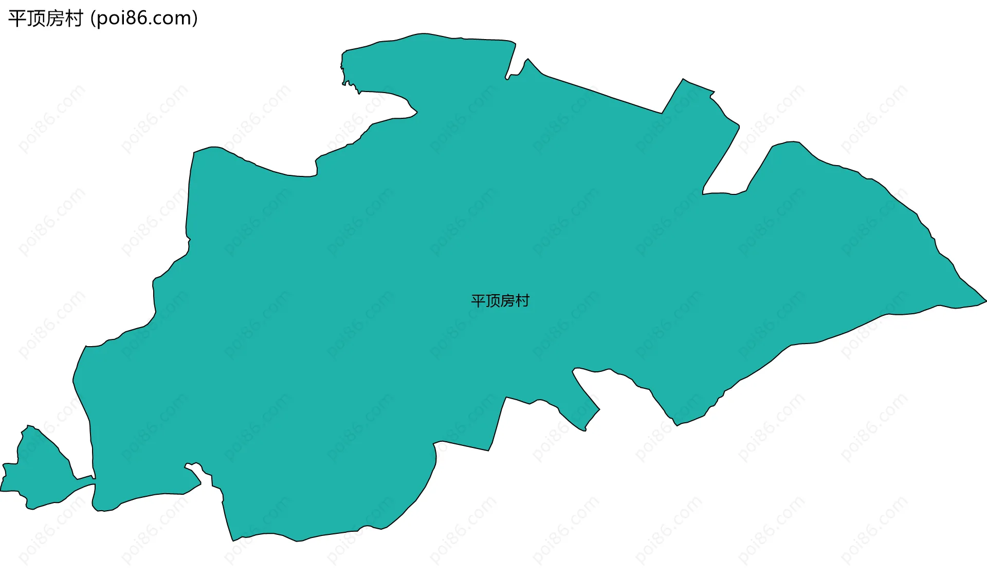 平顶房村边界地图