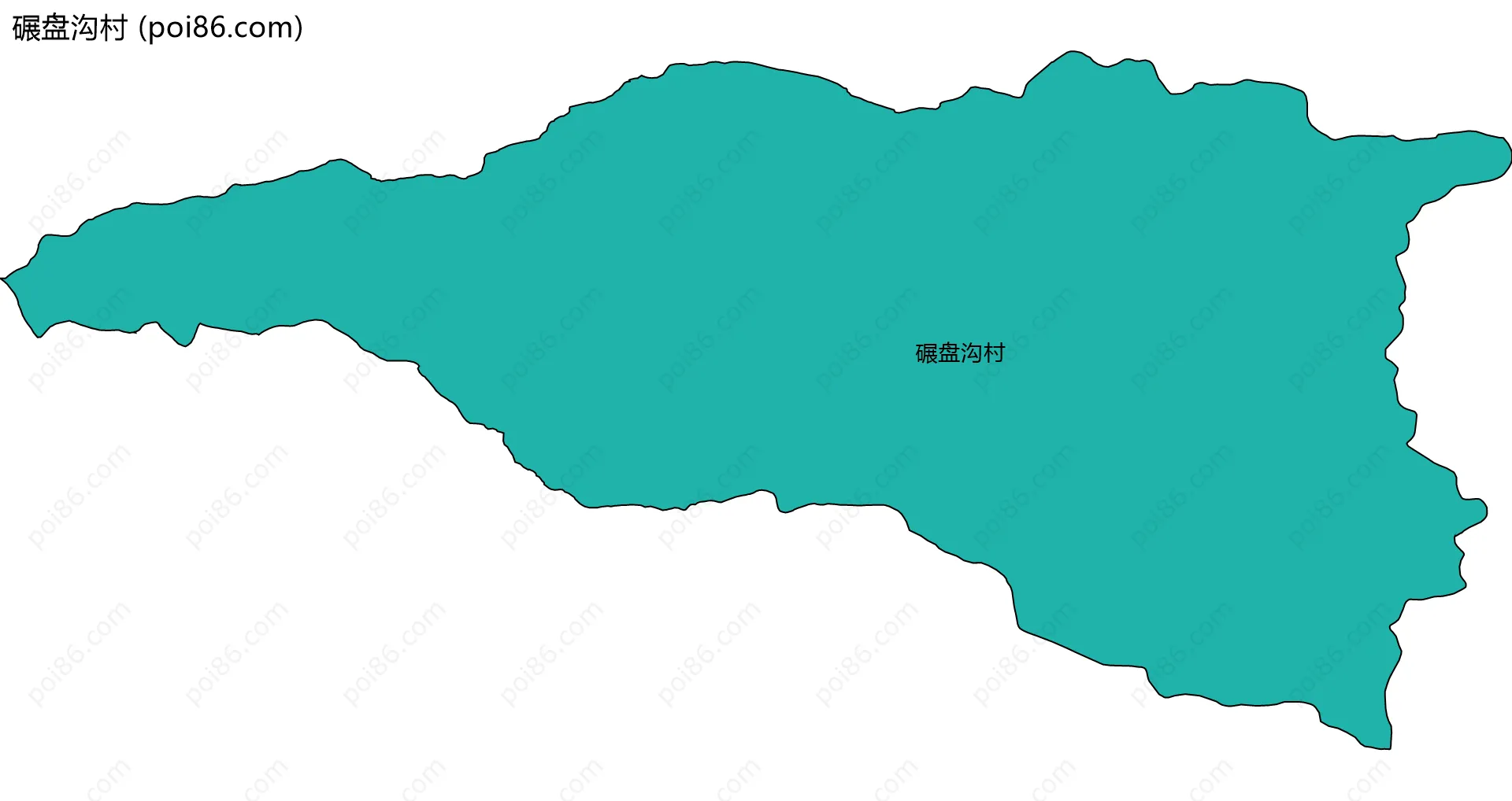 碾盘沟村边界地图