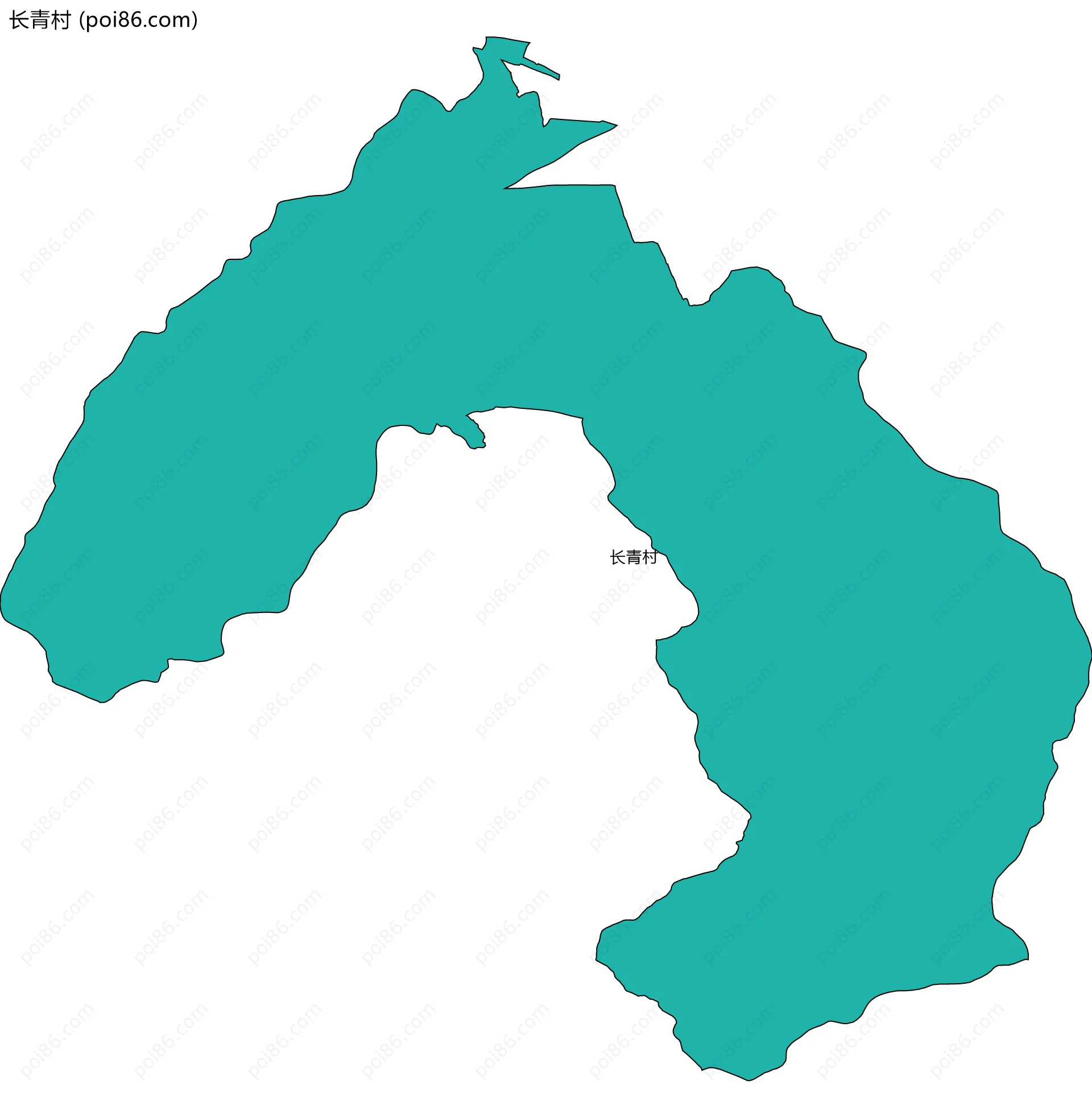 长青村边界地图