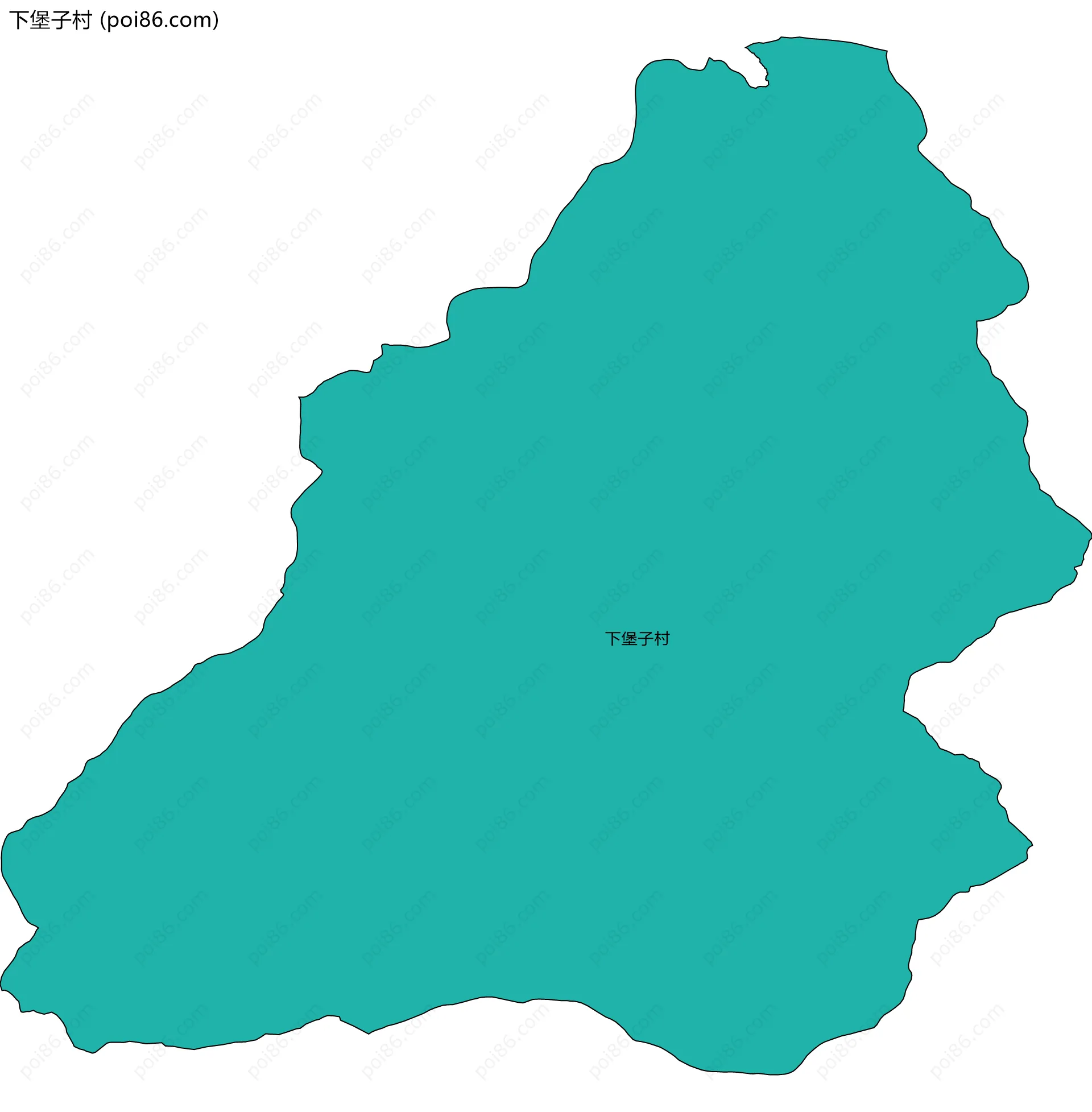 下堡子村边界地图