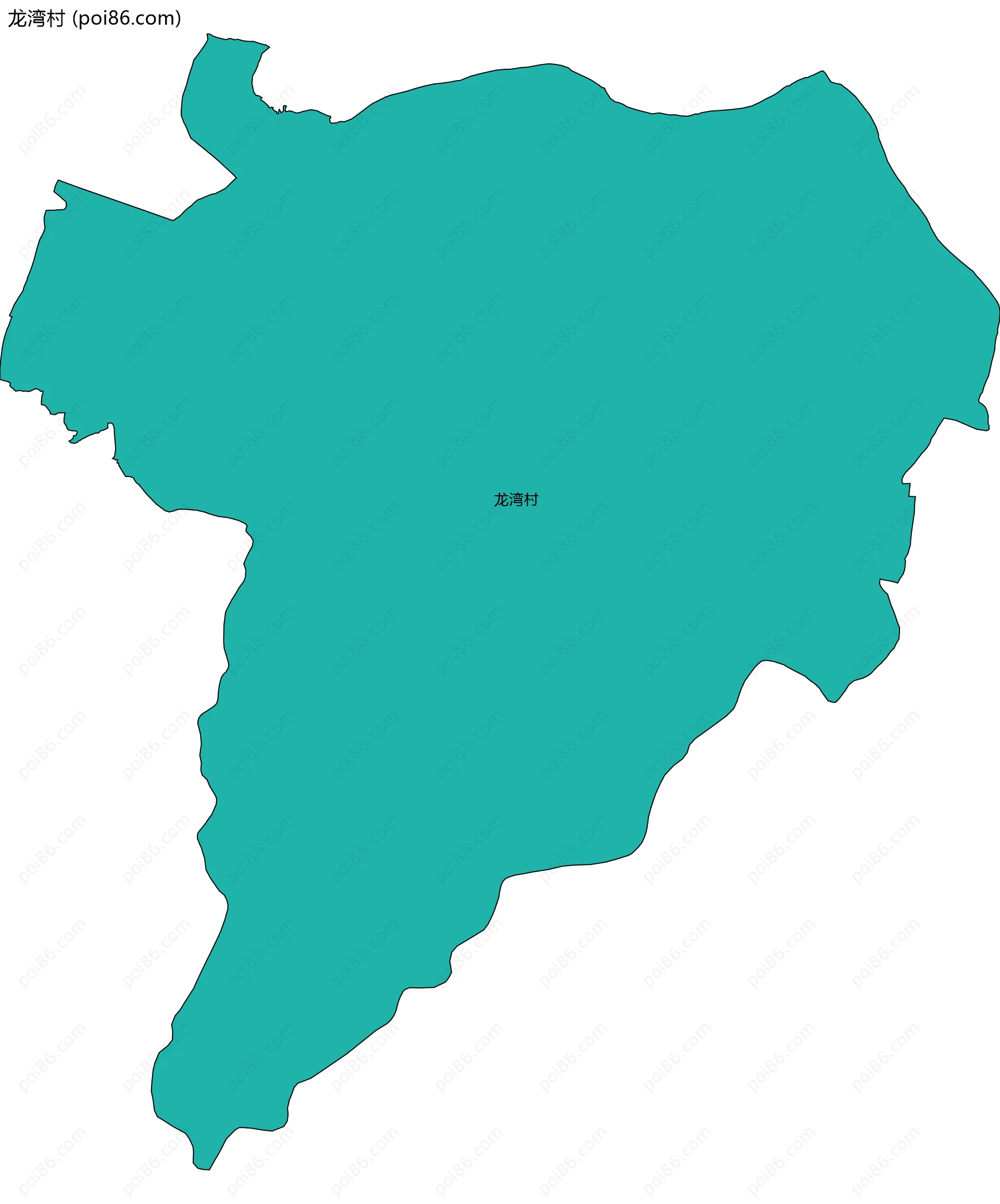 龙湾村边界地图