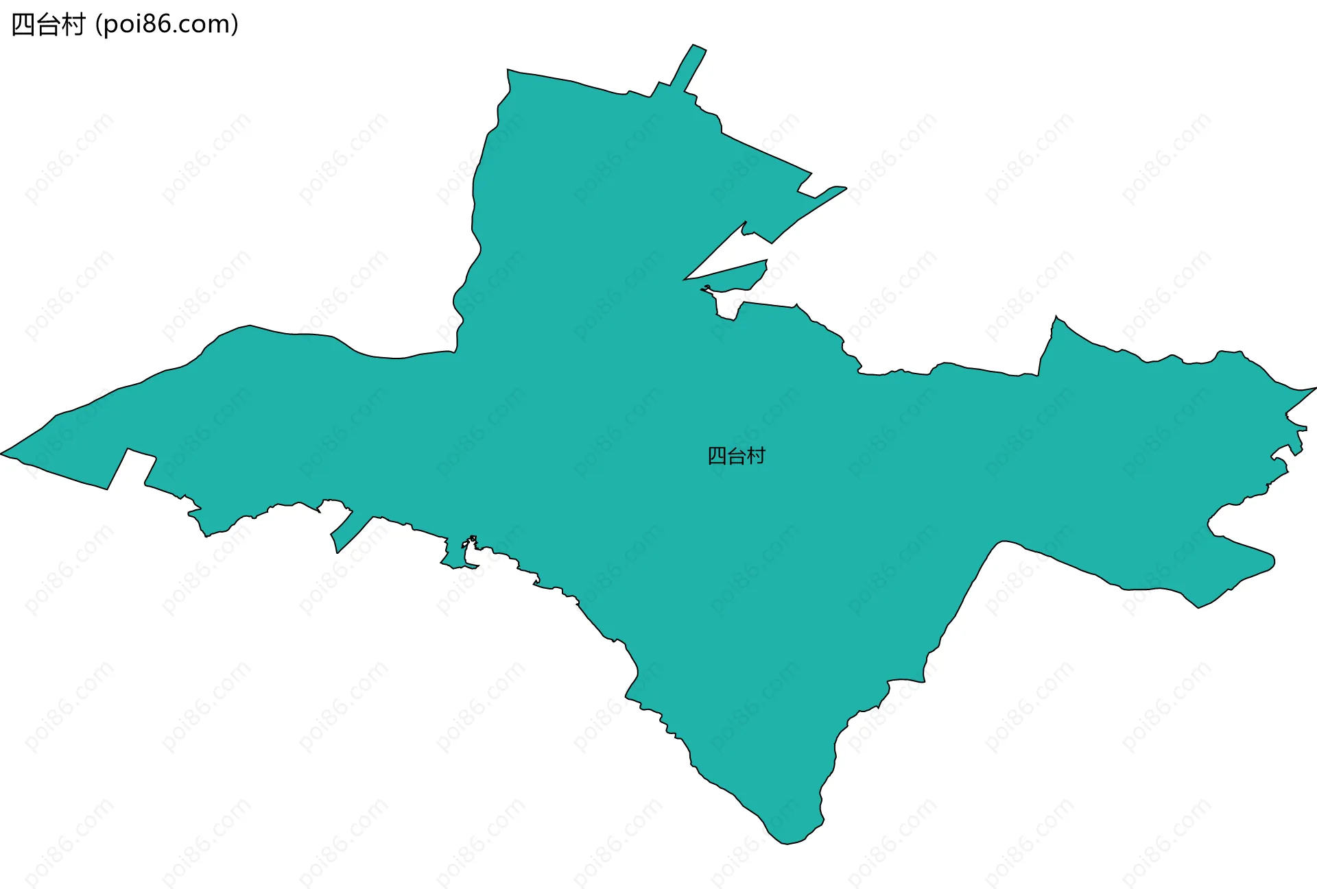 四台村边界地图