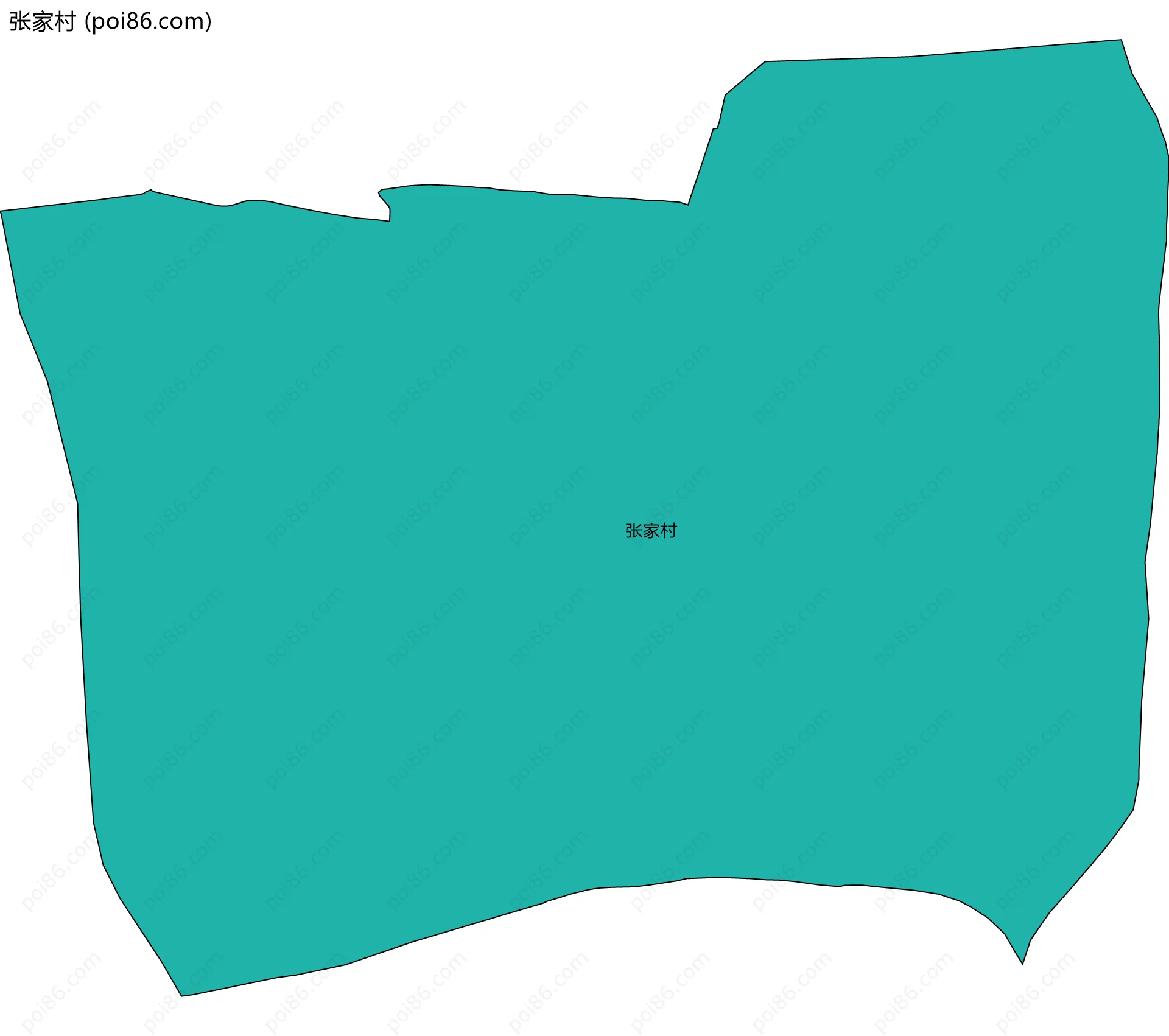 张家村边界地图