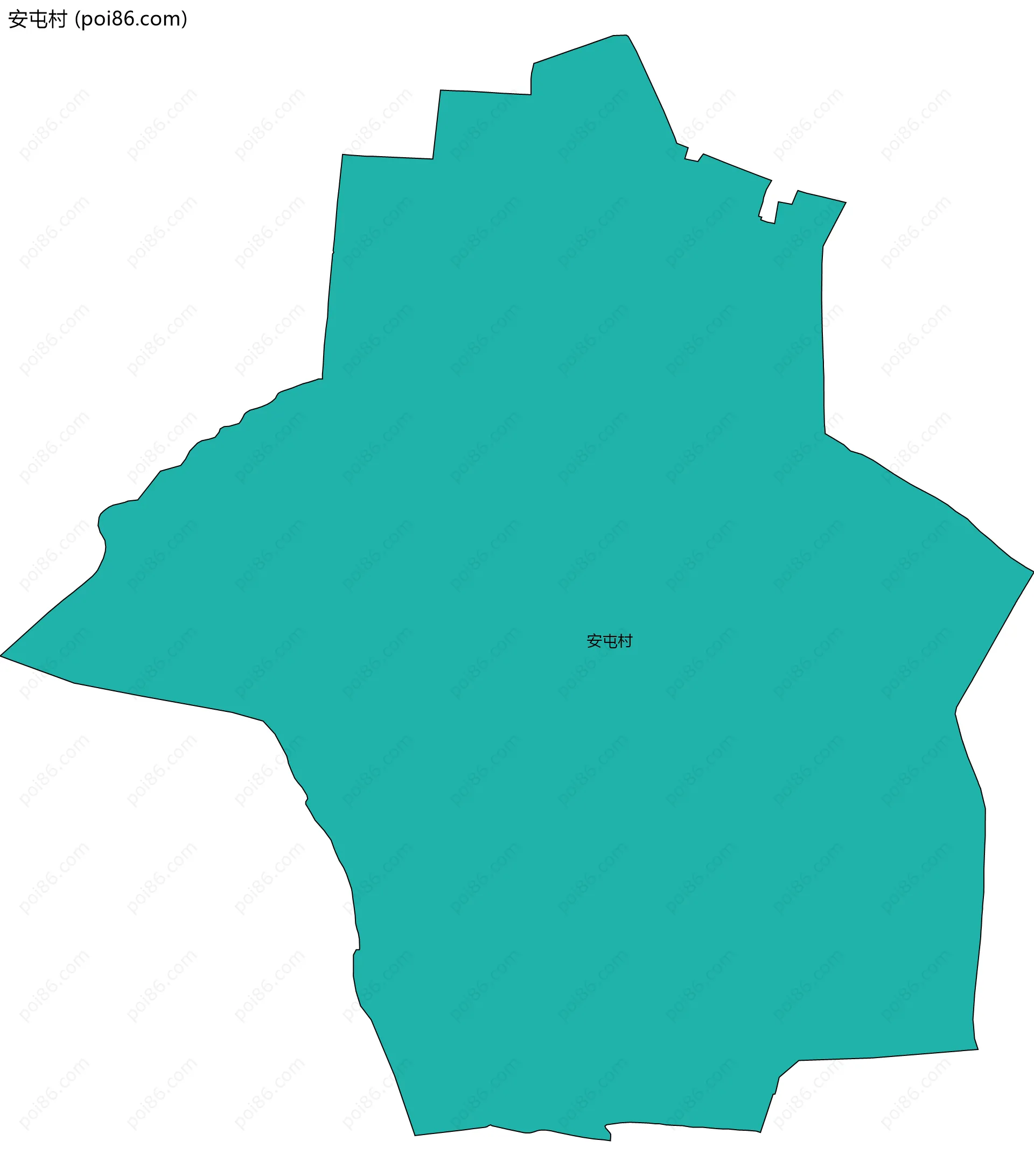 安屯村边界地图