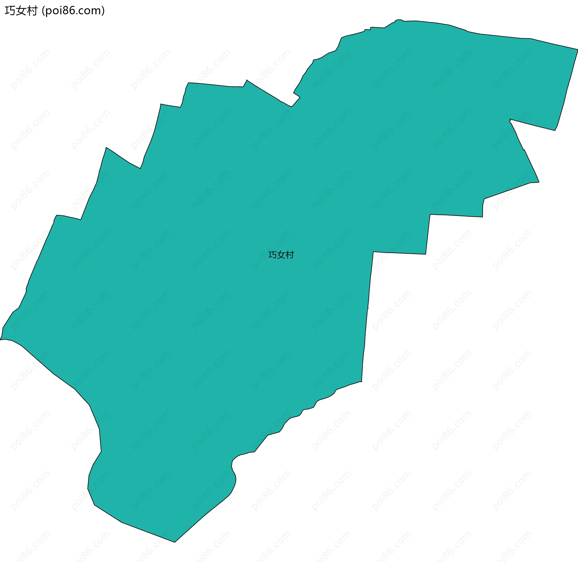 巧女村边界地图