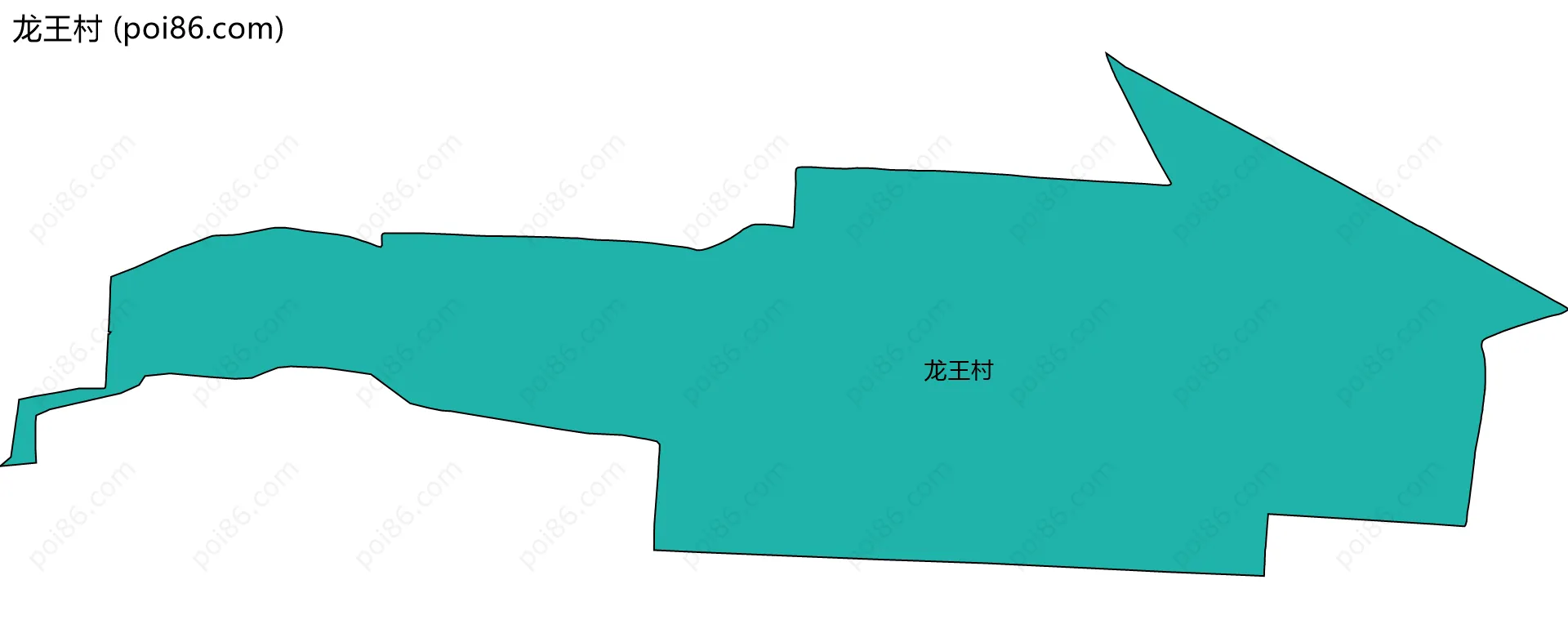 龙王村边界地图