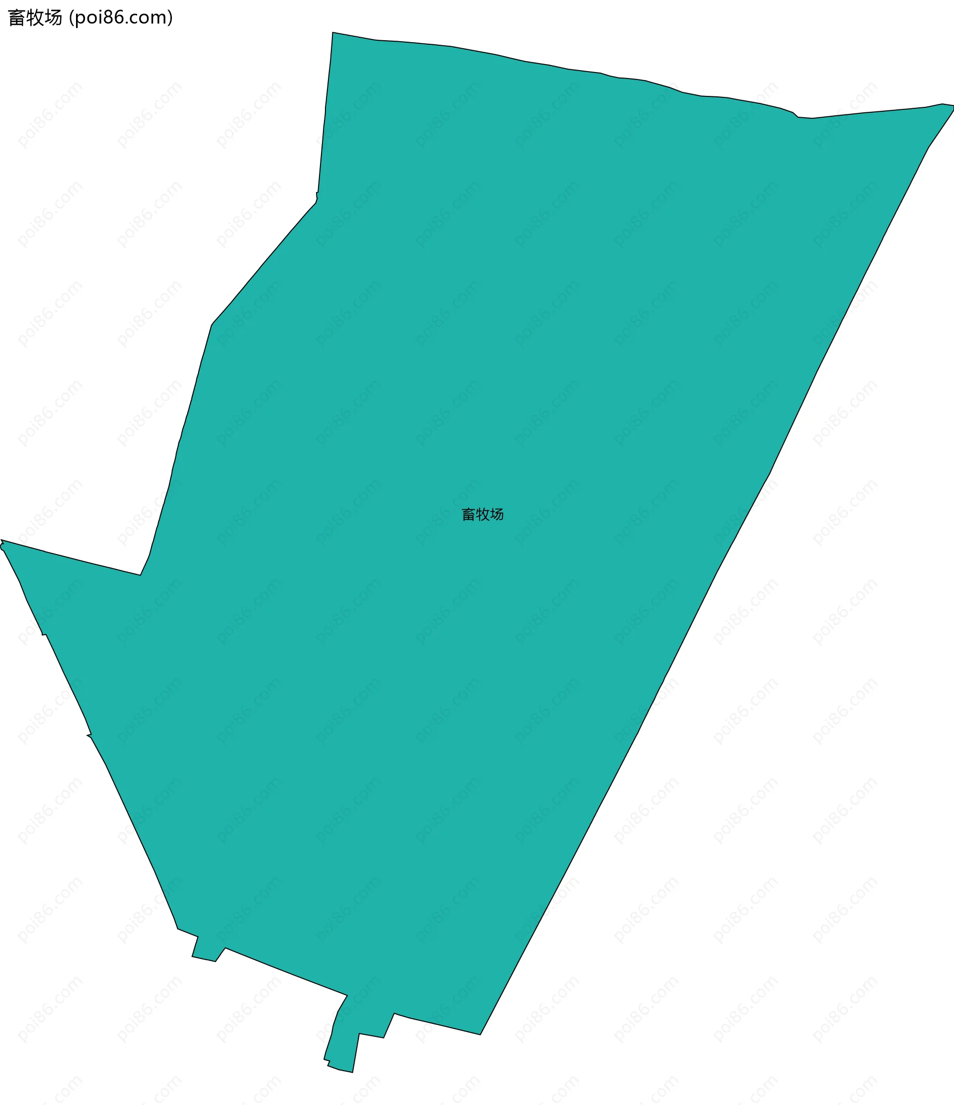 畜牧场边界地图