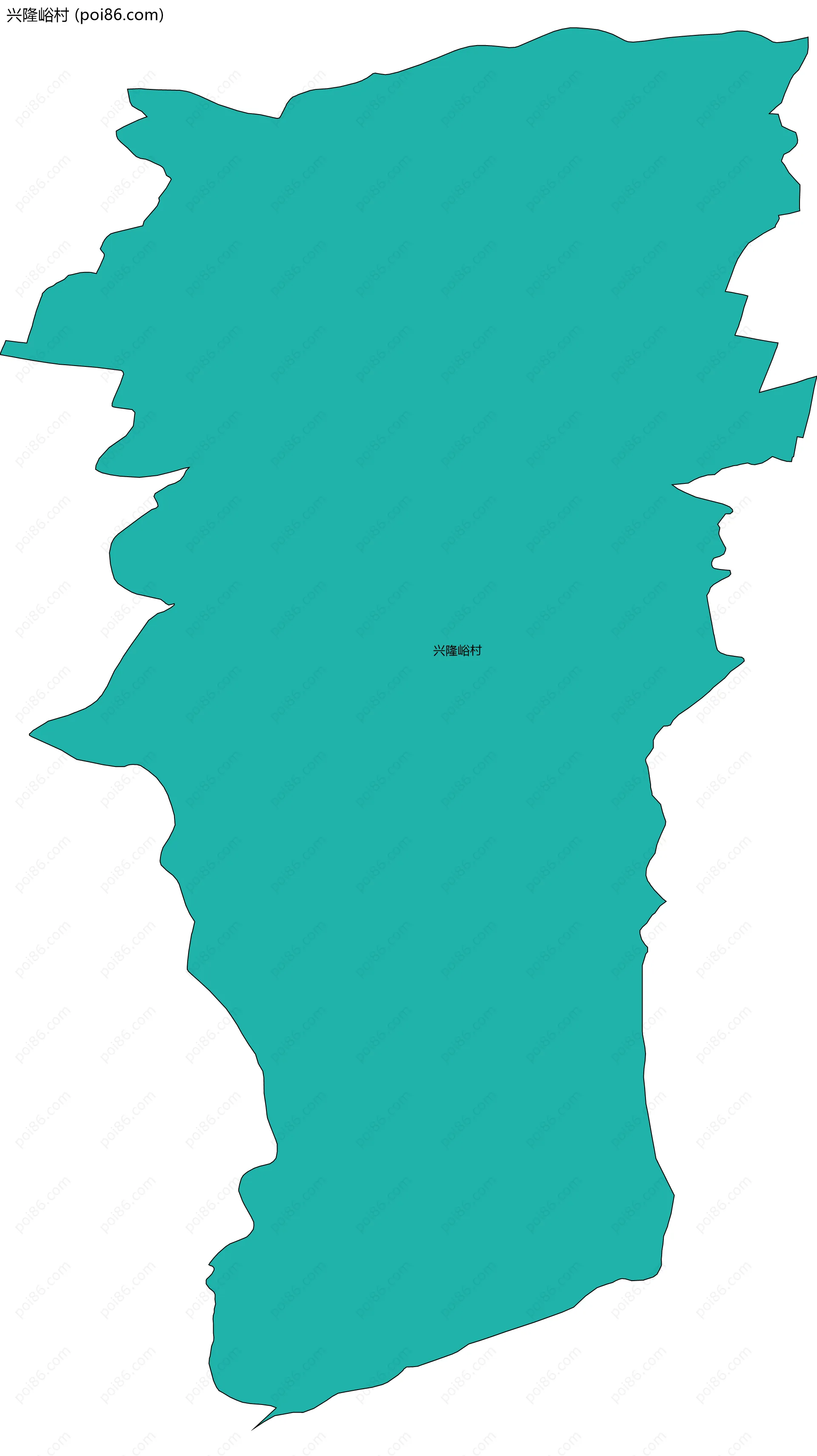 兴隆峪村边界地图