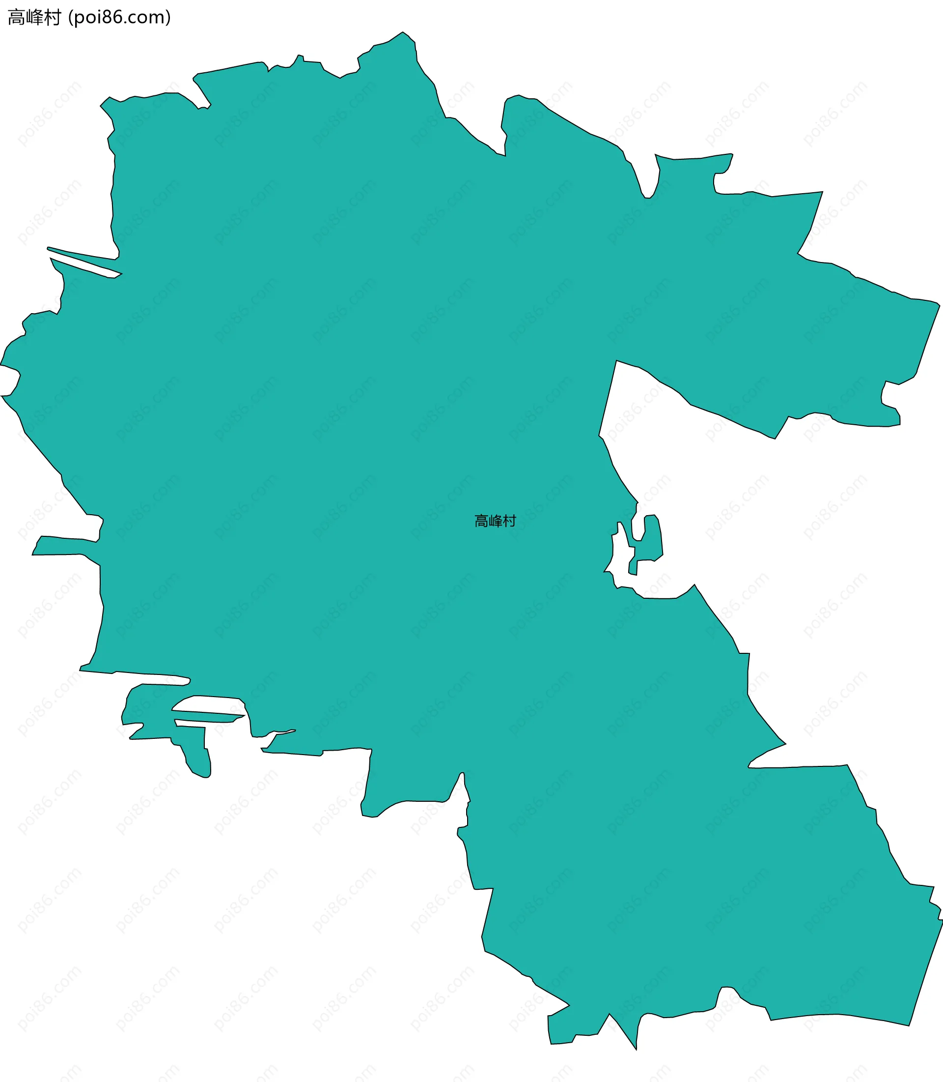 高峰村边界地图