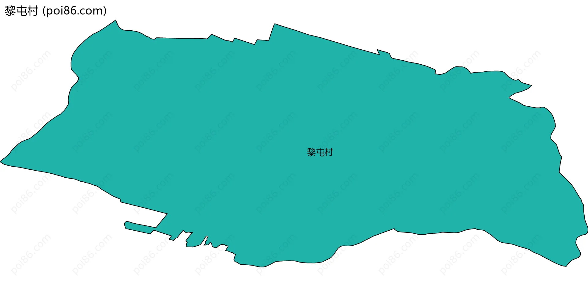 黎屯村边界地图