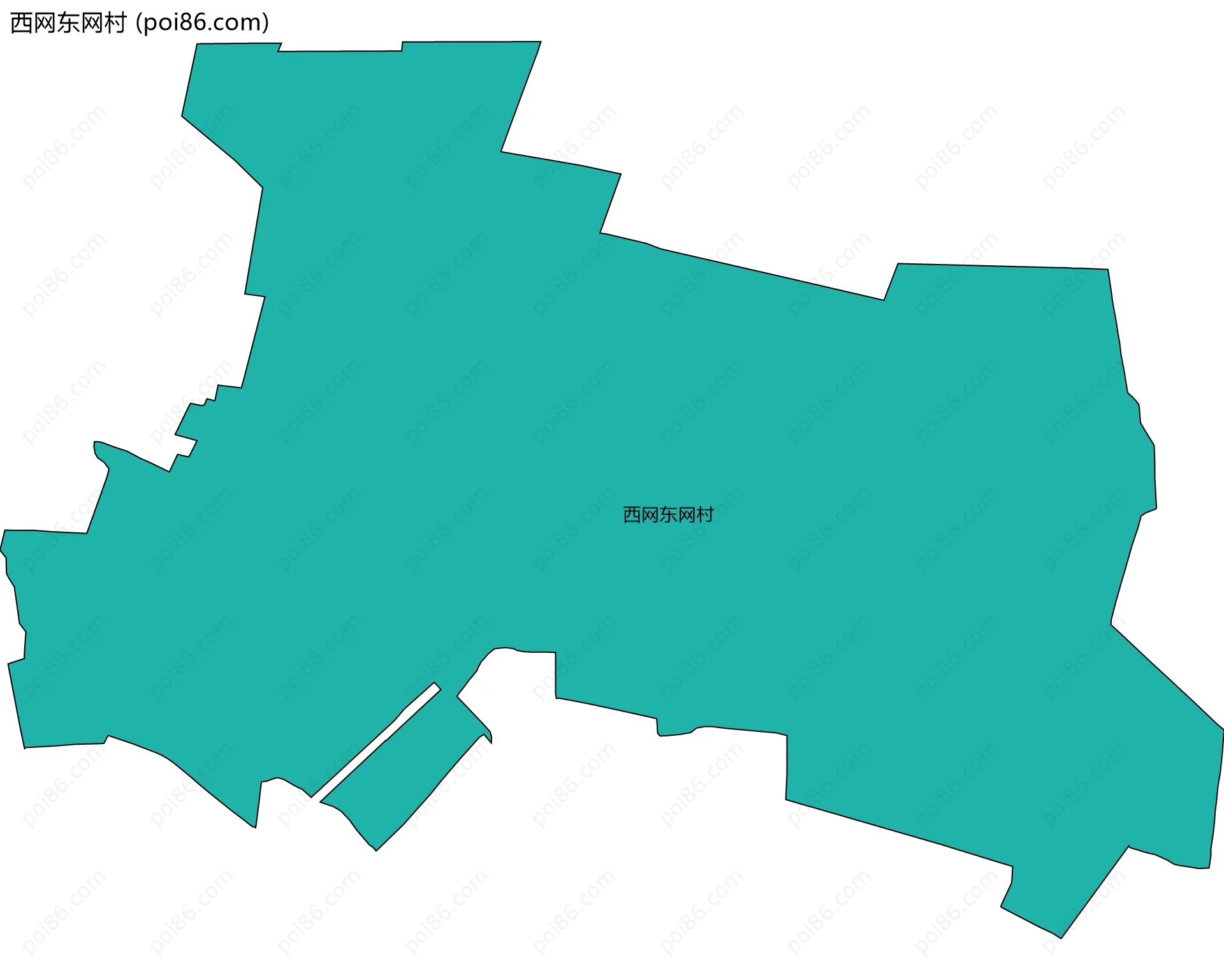 西网东网村边界地图