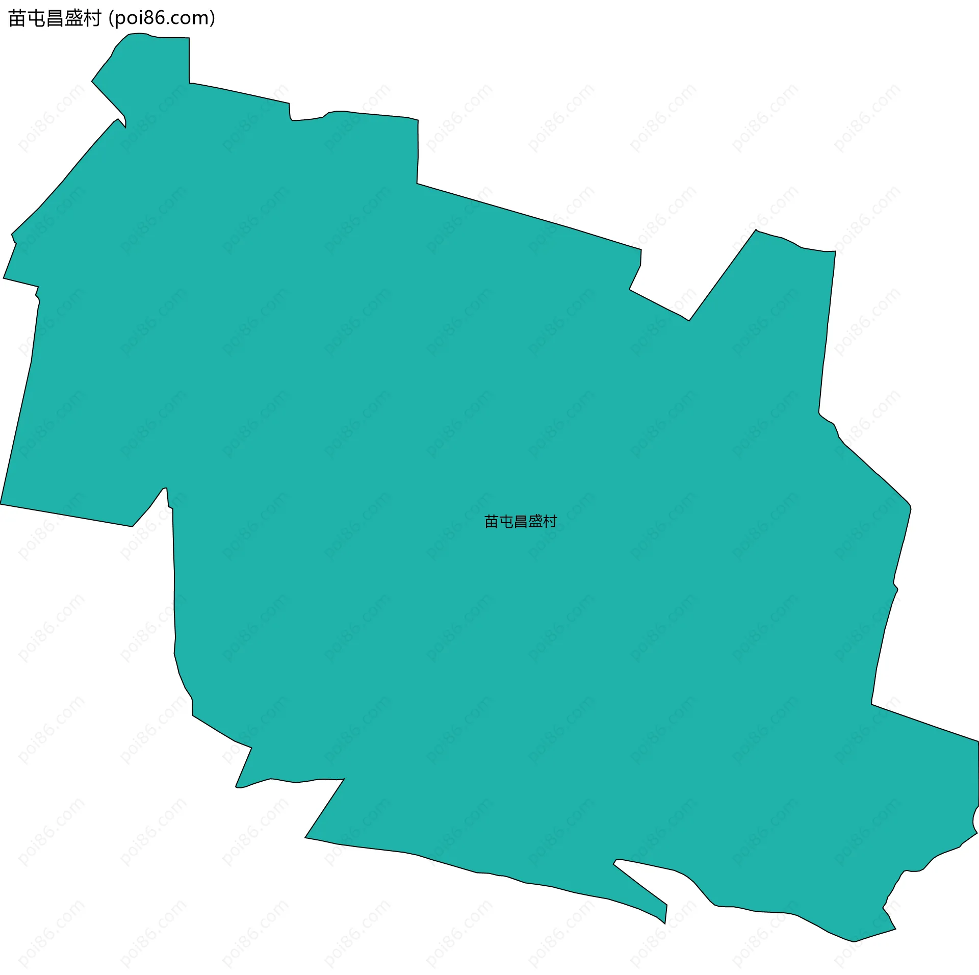 苗屯昌盛村边界地图