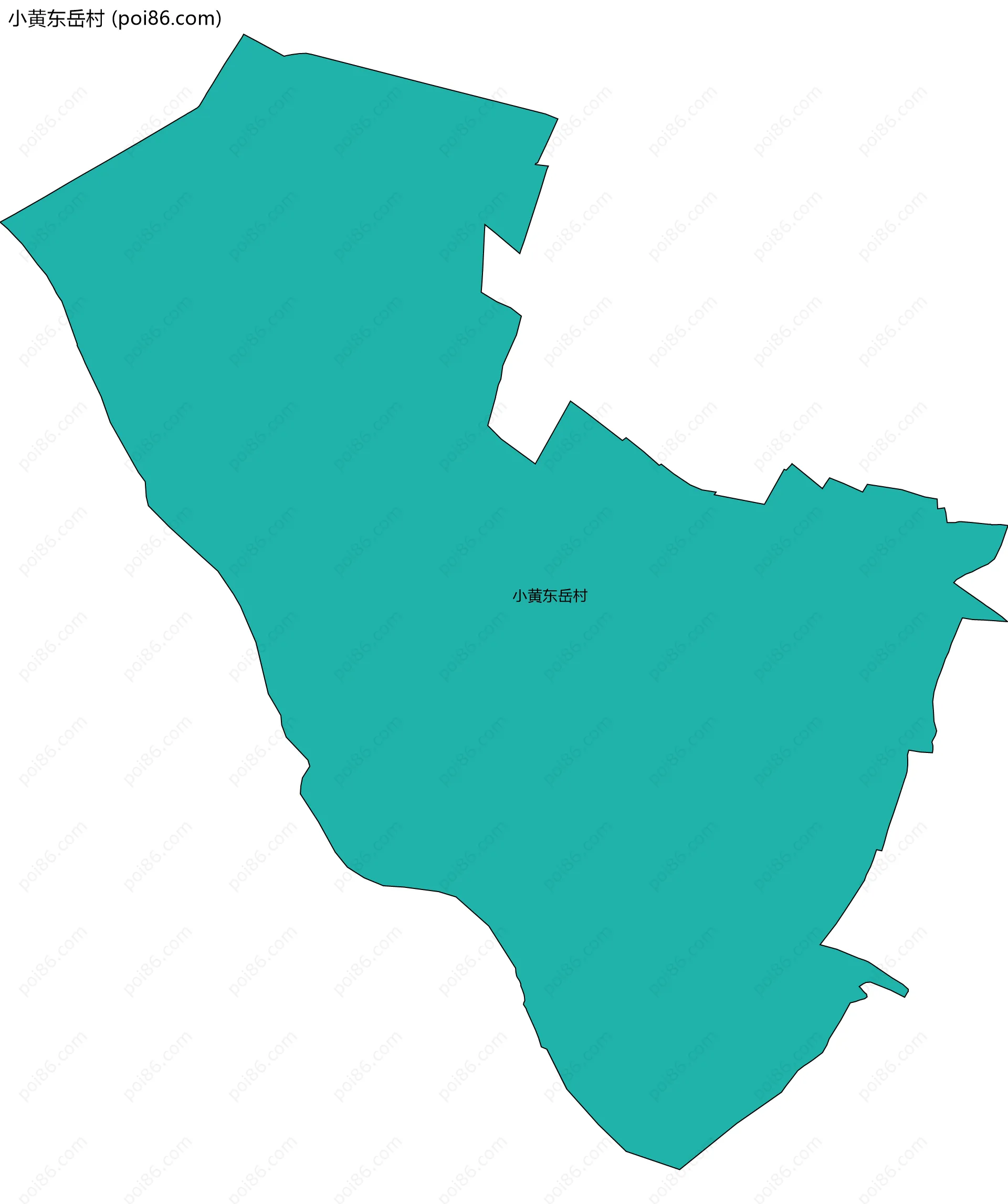 小黄东岳村边界地图