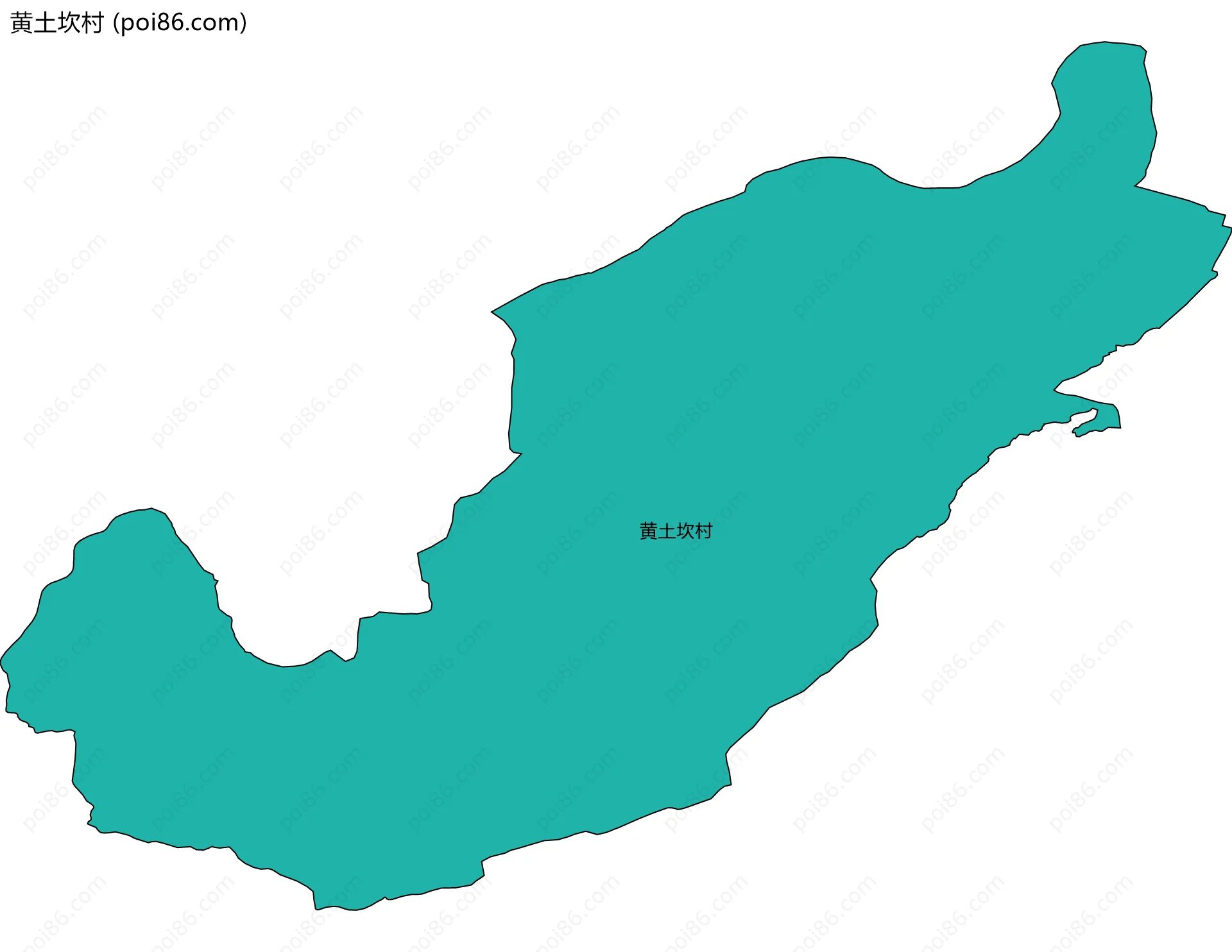 黄土坎村边界地图