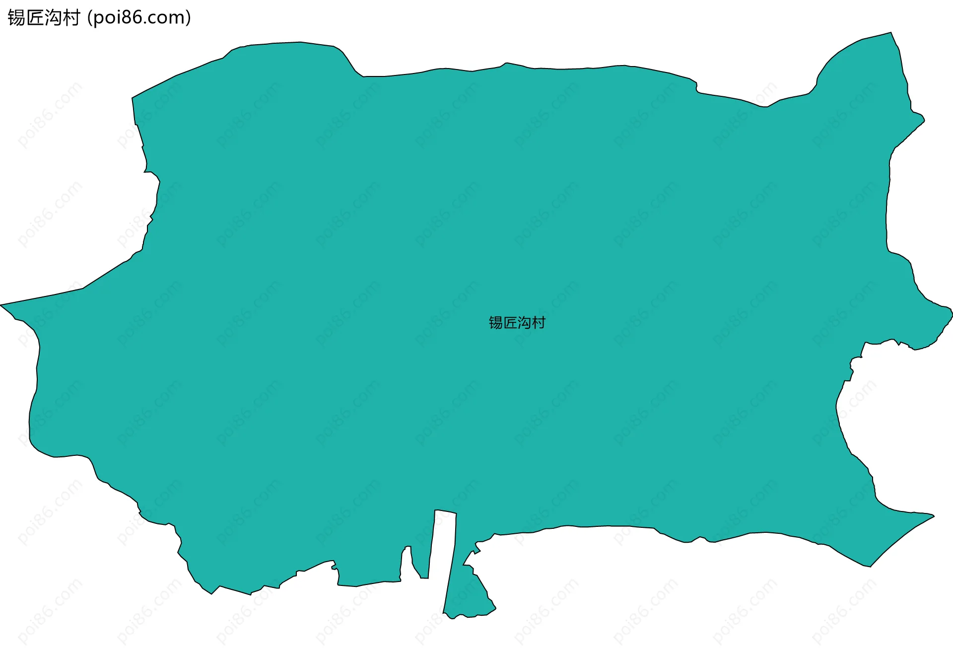 锡匠沟村边界地图