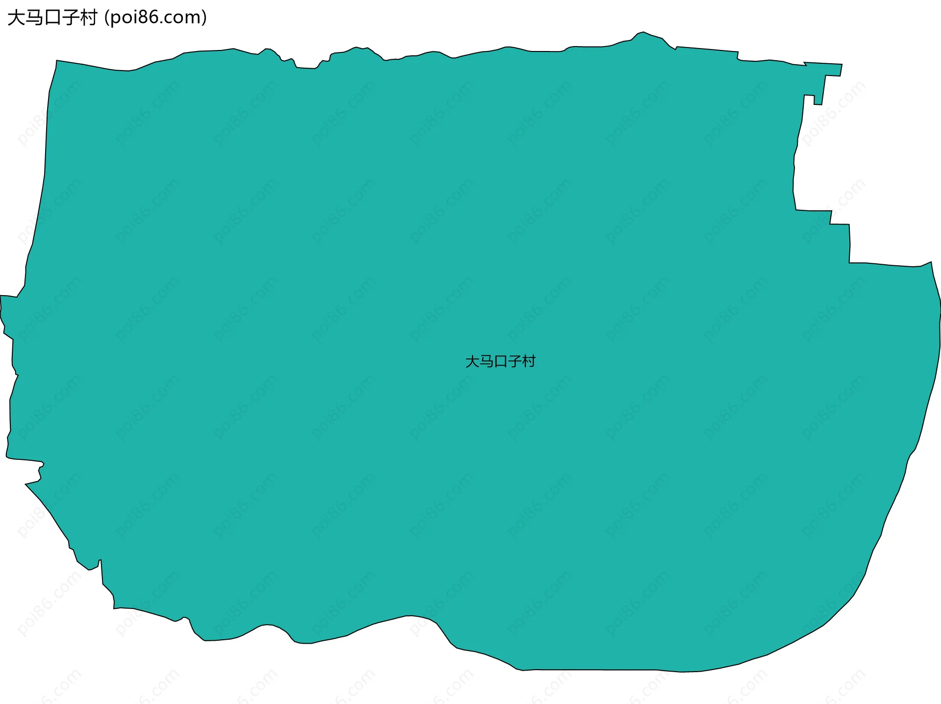 大马口子村边界地图