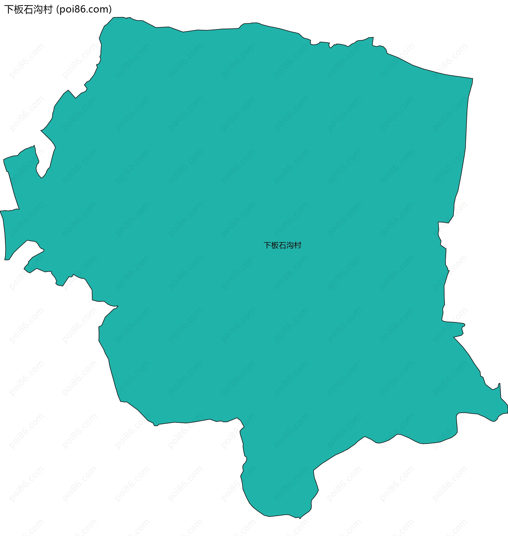 下板石沟村边界地图