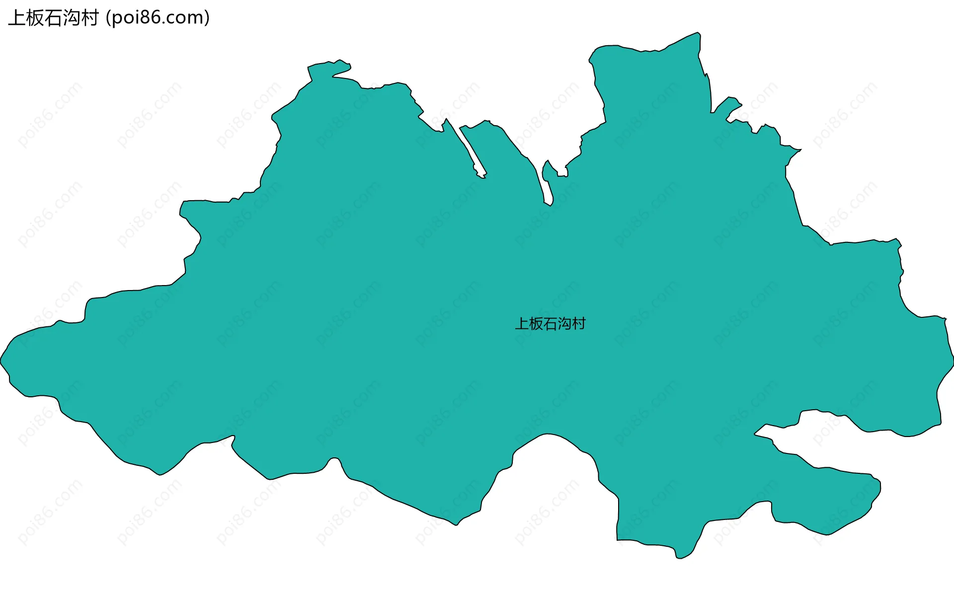 上板石沟村边界地图