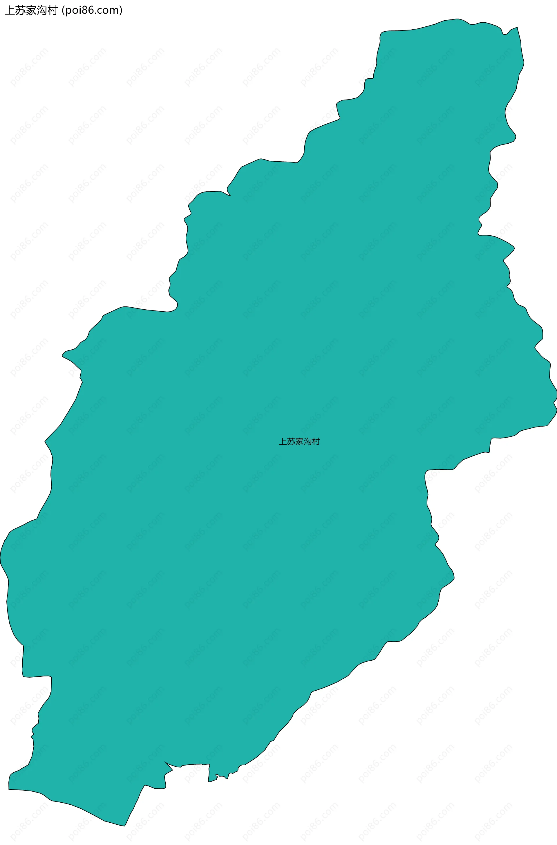 上苏家沟村边界地图