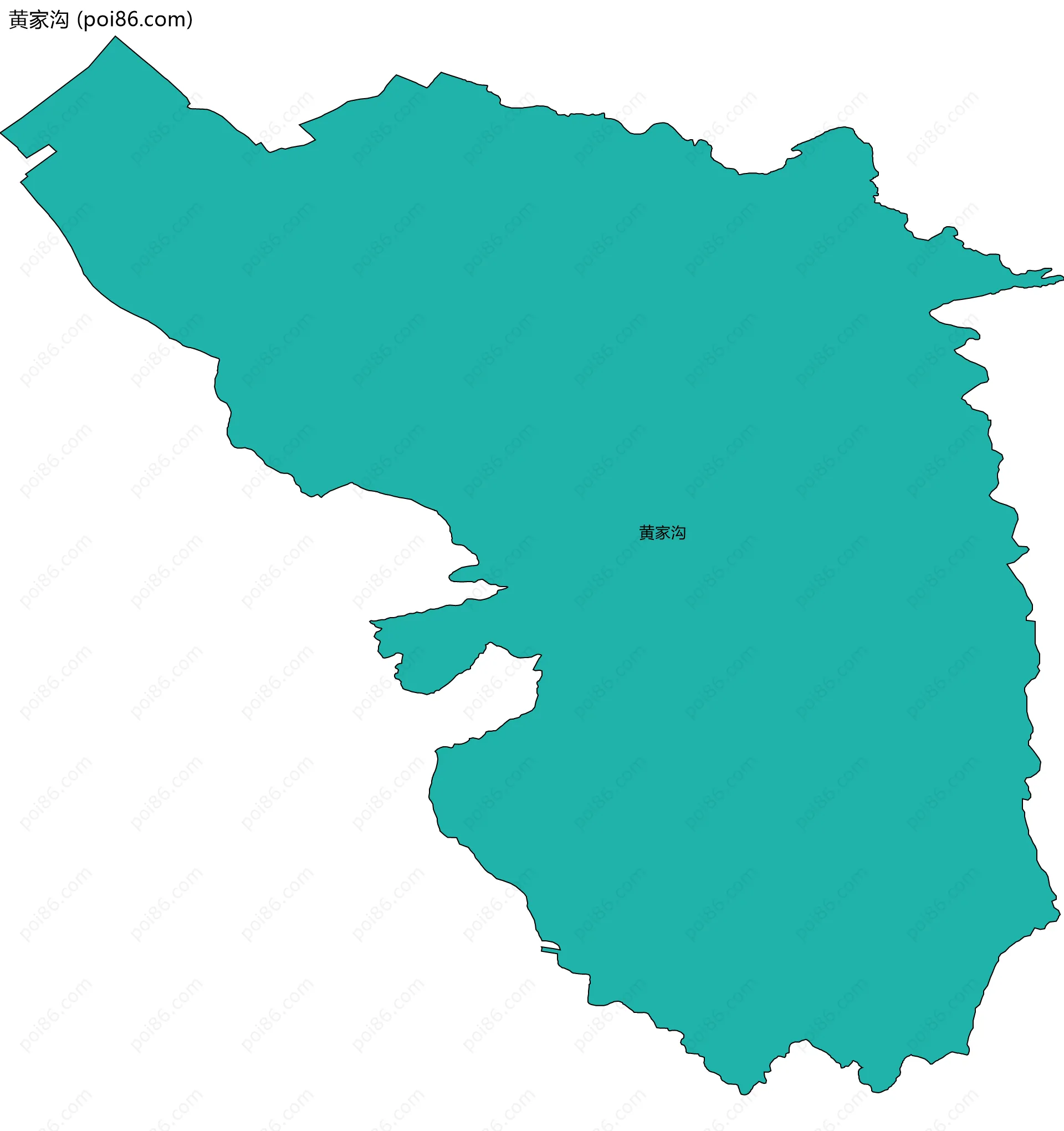 黄家沟边界地图