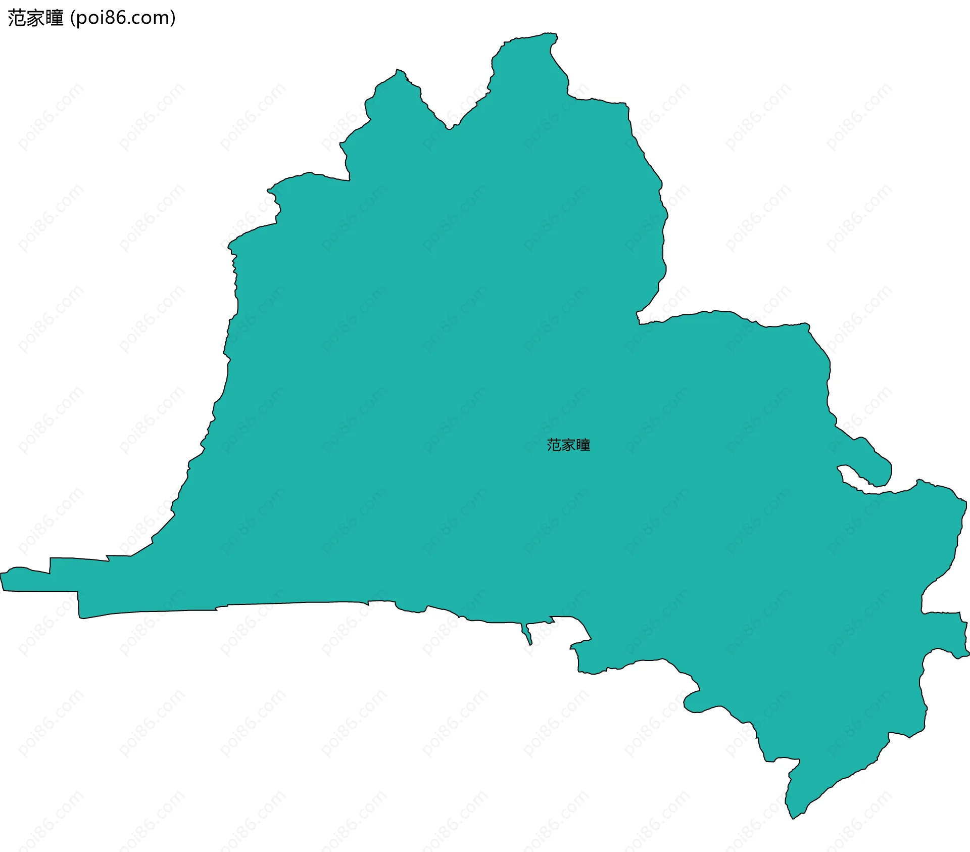 范家瞳边界地图