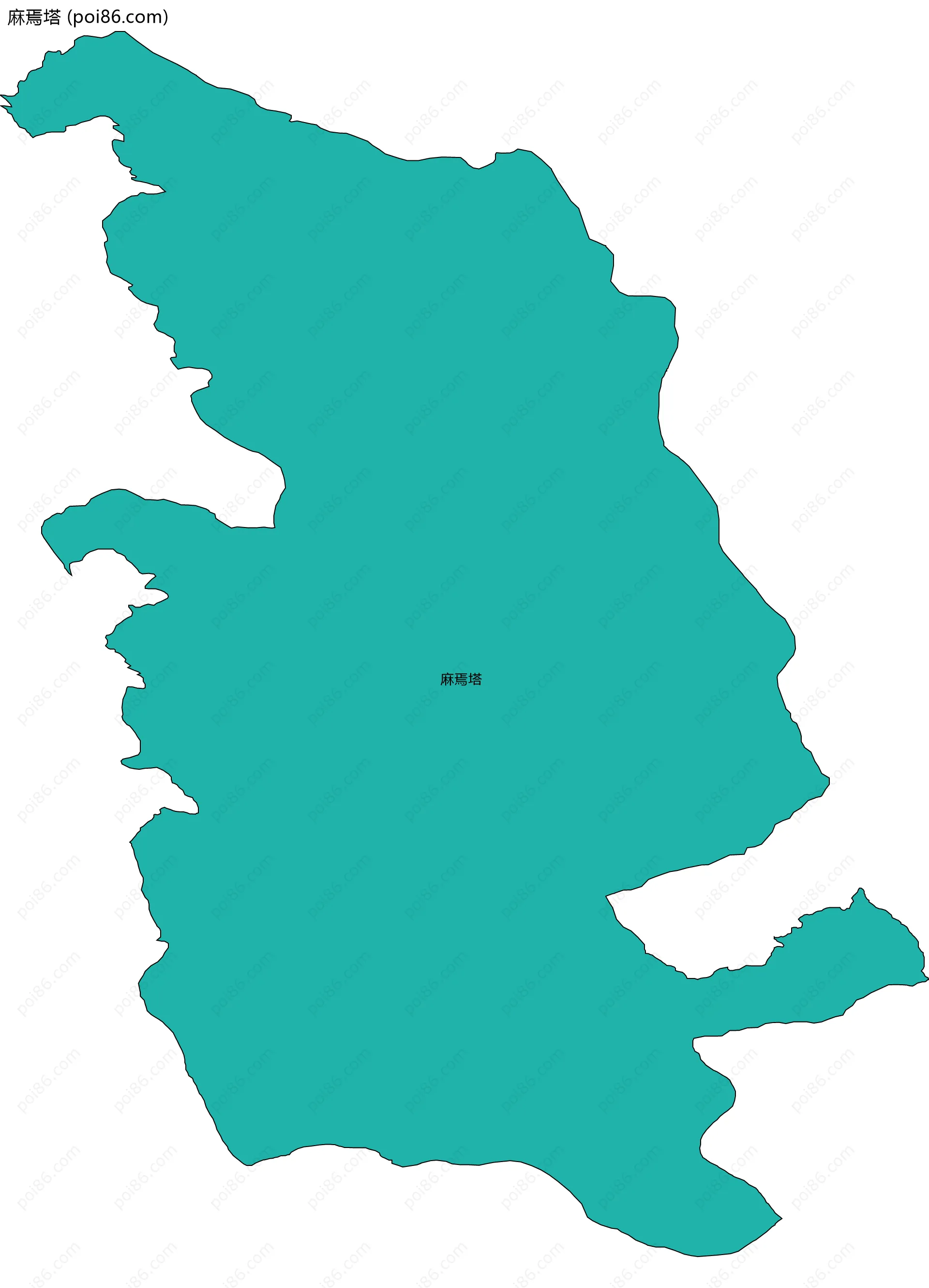 麻焉塔边界地图