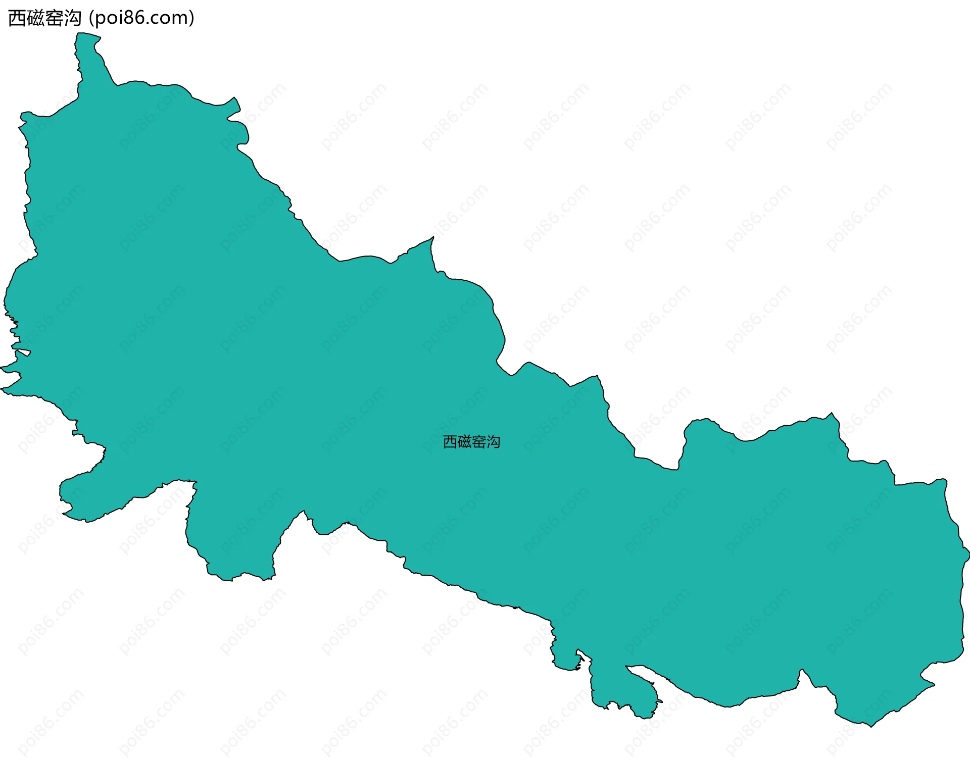 西磁窑沟边界地图
