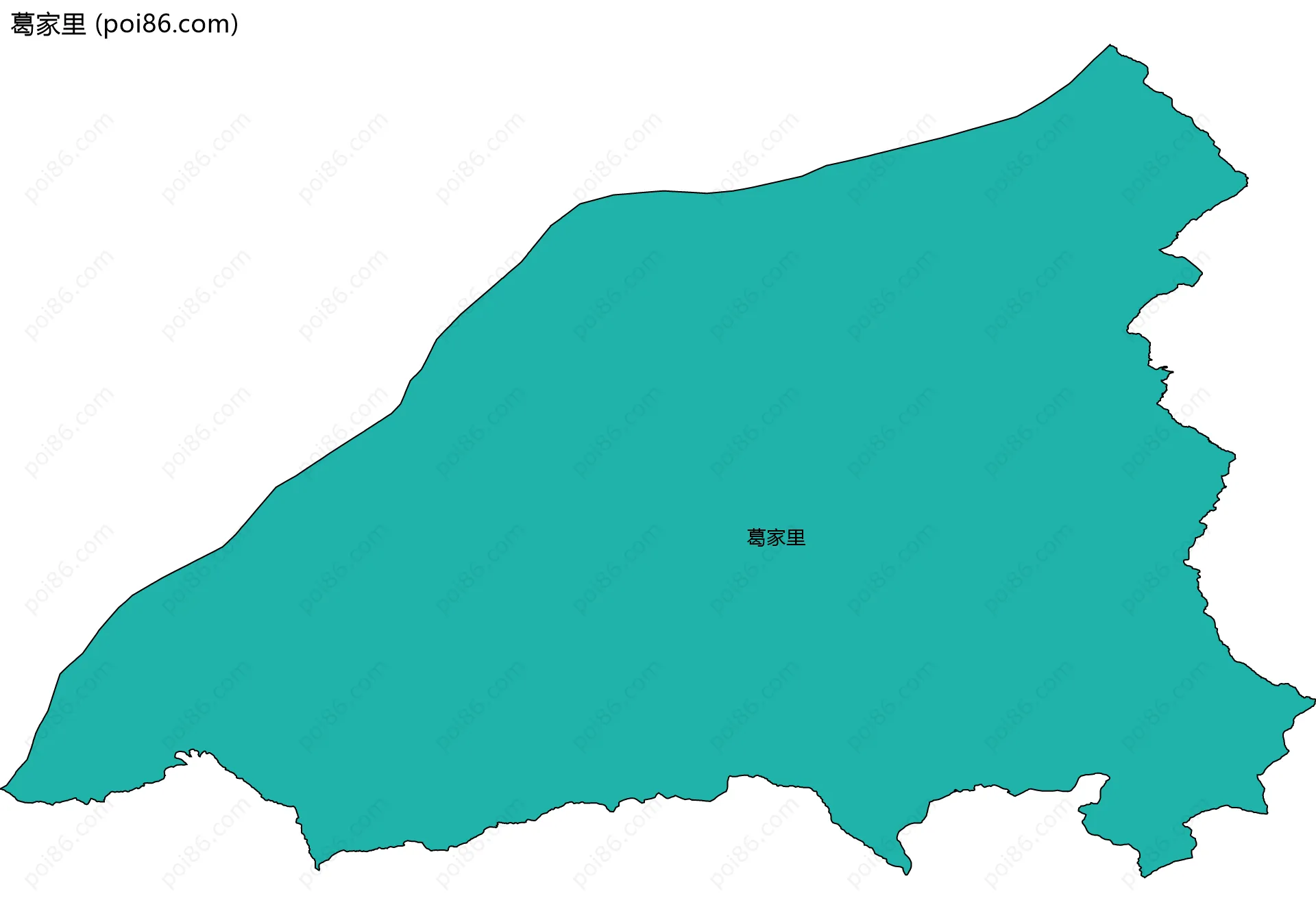 葛家里边界地图
