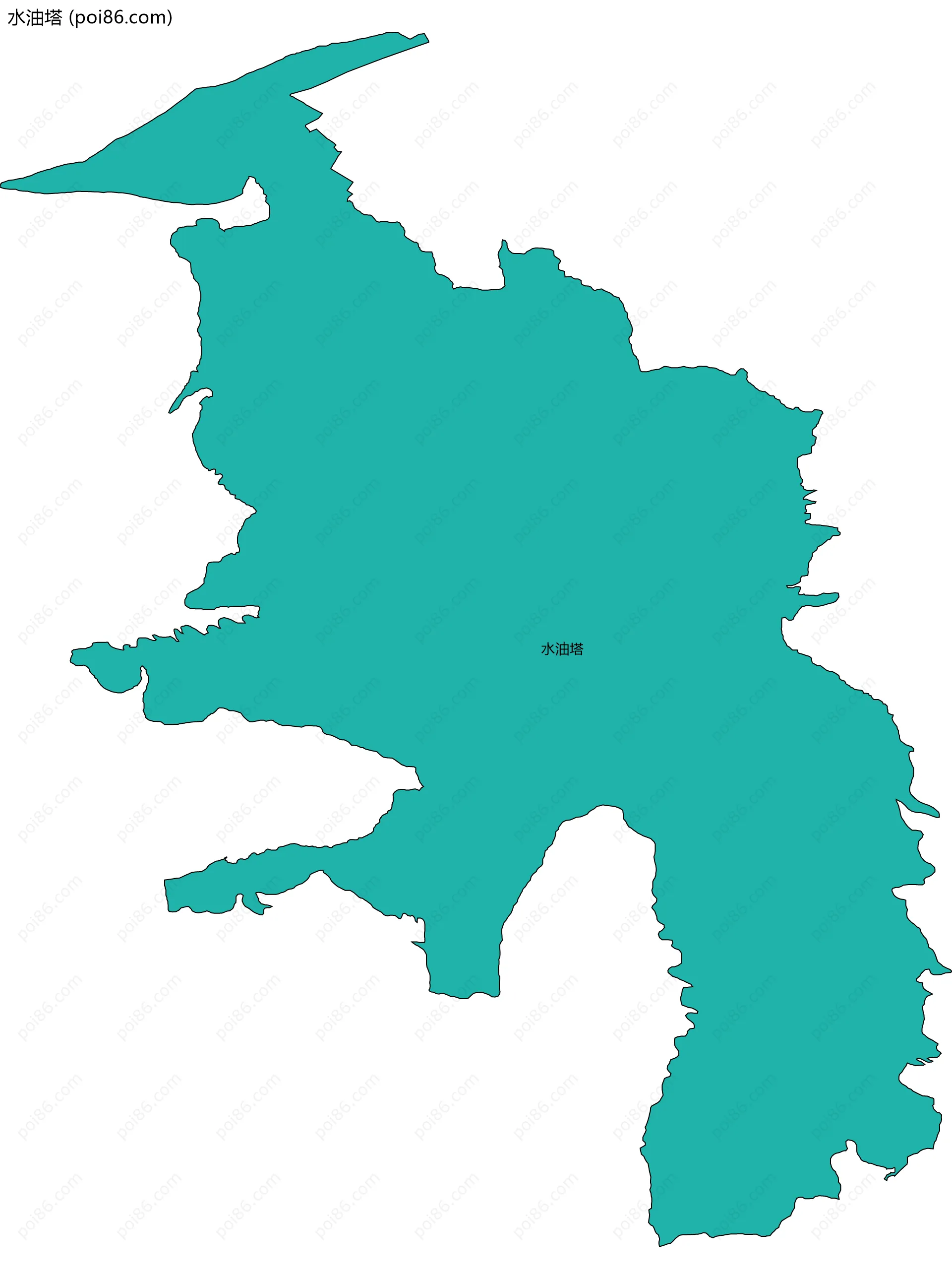 水油塔边界地图